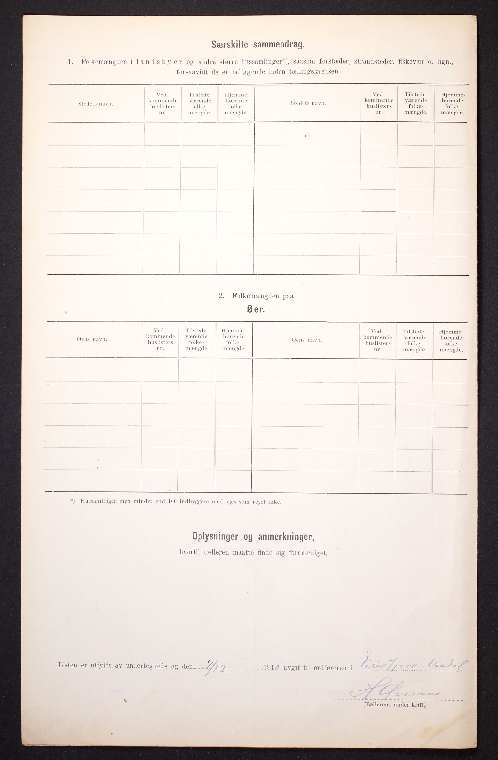 RA, Folketelling 1910 for 1542 Eresfjord og Vistdal herred, 1910, s. 12