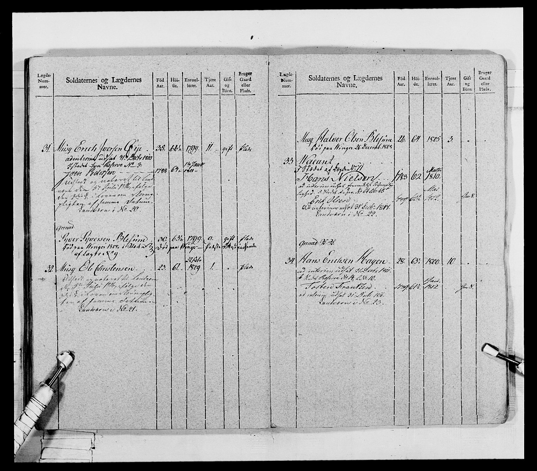 Generalitets- og kommissariatskollegiet, Det kongelige norske kommissariatskollegium, AV/RA-EA-5420/E/Eh/L0069: Opplandske gevorbne infanteriregiment, 1810-1818, s. 328