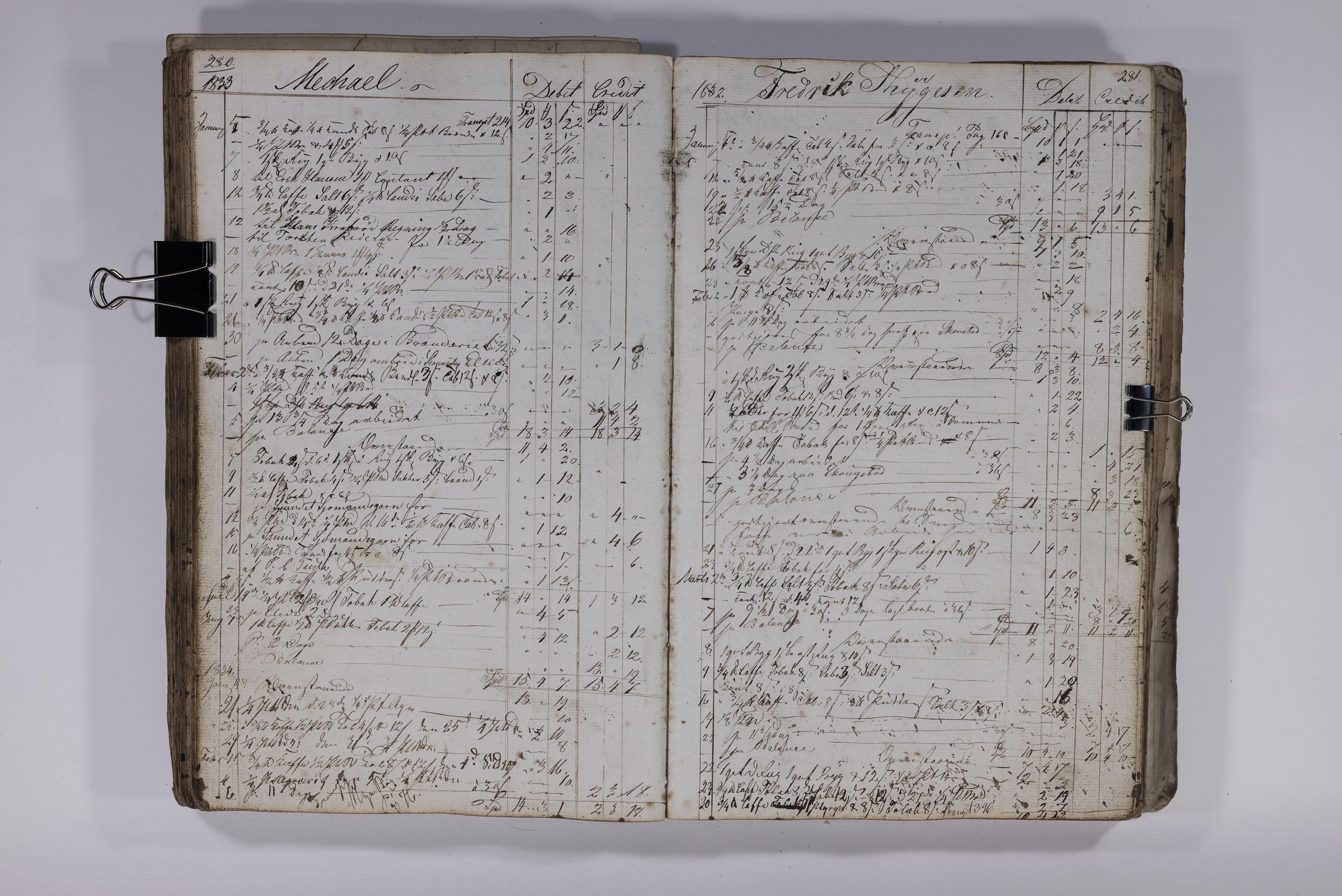 Blehr/ Kjellestad, TEMU/TGM-A-1212/R/Rd/L0007: Regnskapsbok, 1832-1835, s. 207