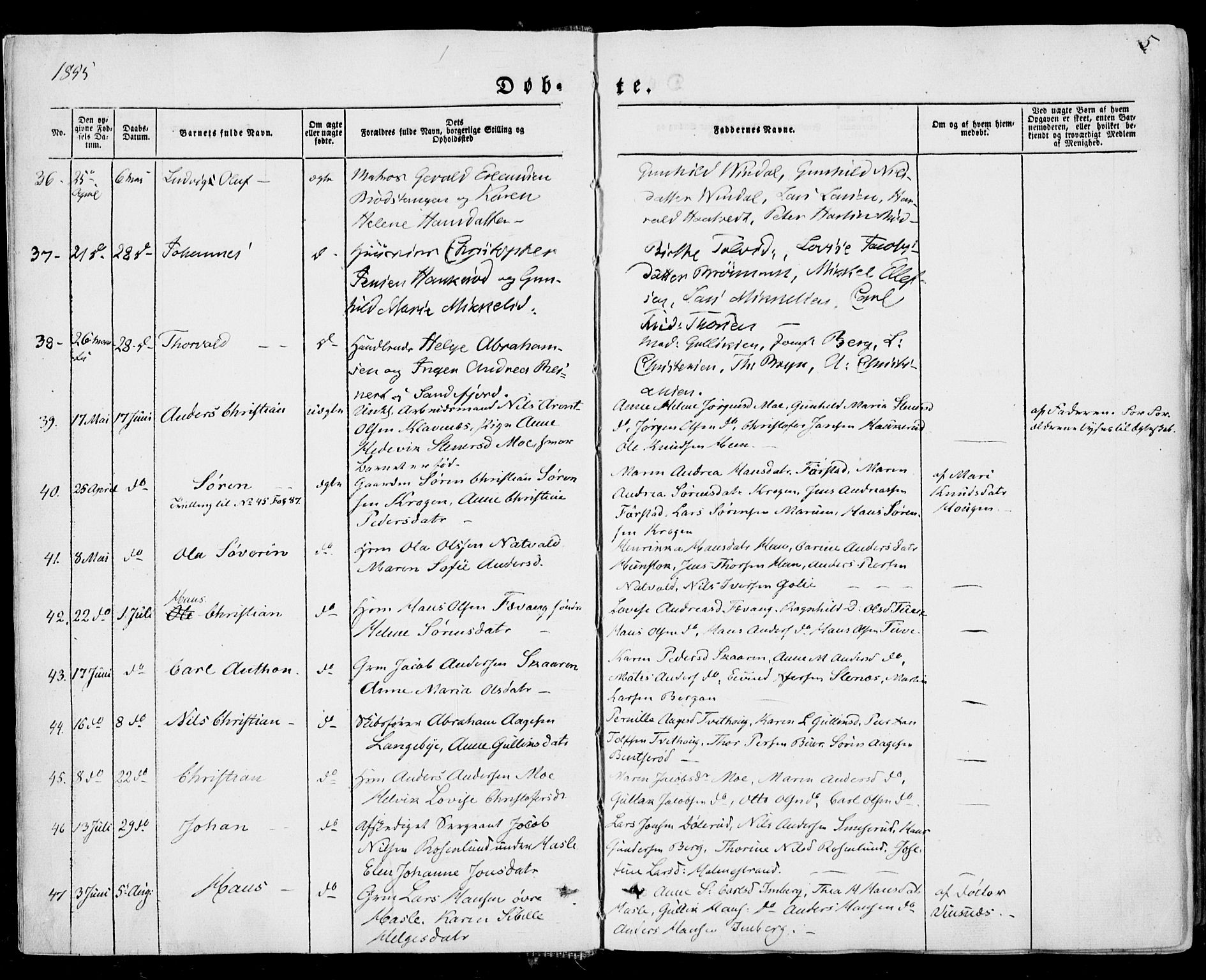 Sandar kirkebøker, AV/SAKO-A-243/F/Fa/L0007: Ministerialbok nr. 7, 1855-1861, s. 5