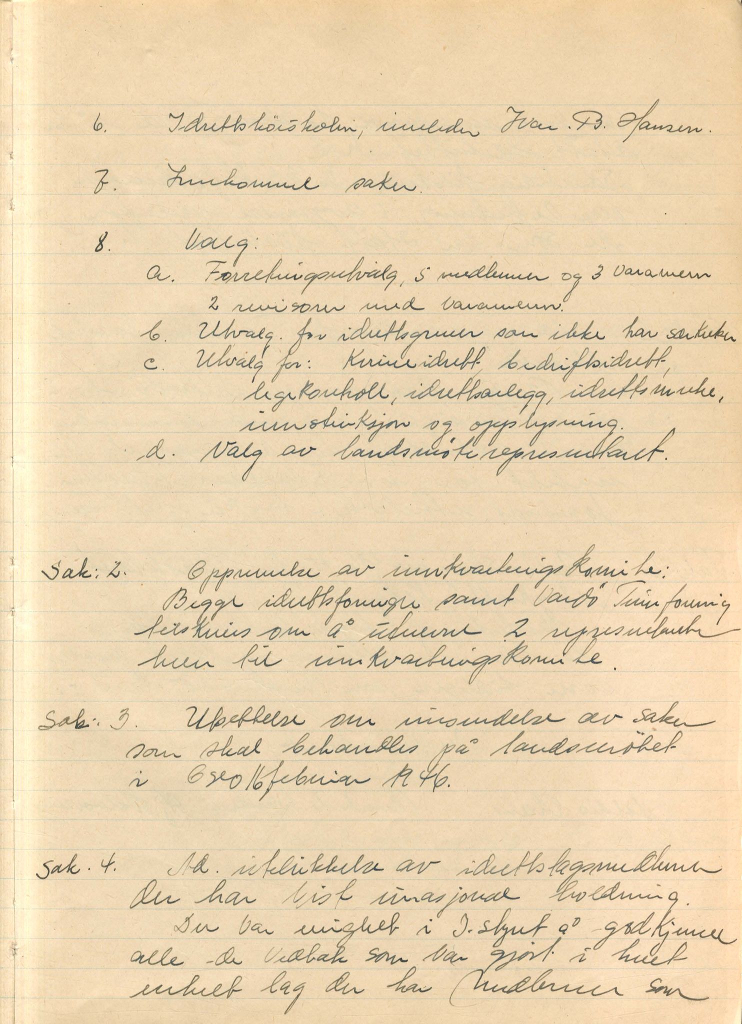 Aust-Finnmark Idrettskrets , FMFB/A-1041/A/L0001: Møteprotokoll for interimstyre, 1945-1951, s. 9