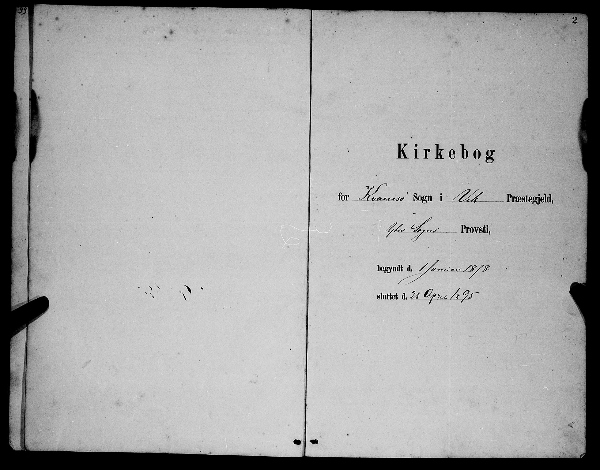 Balestrand sokneprestembete, SAB/A-79601/H/Hab/Habc/L0002: Klokkerbok nr. C 2, 1878-1895, s. 2