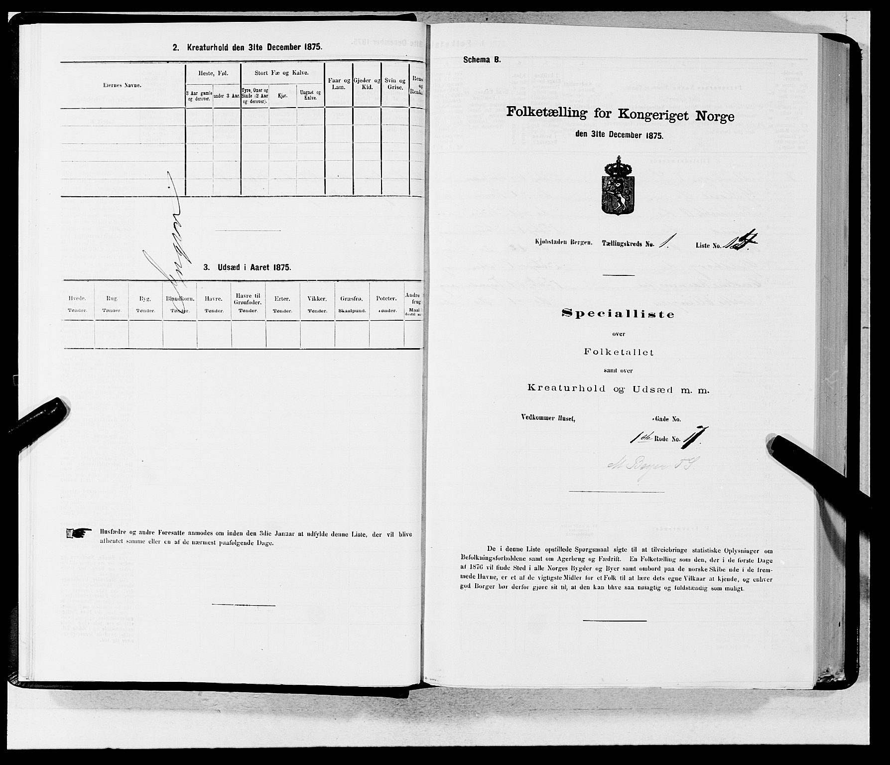 SAB, Folketelling 1875 for 1301 Bergen kjøpstad, 1875, s. 29