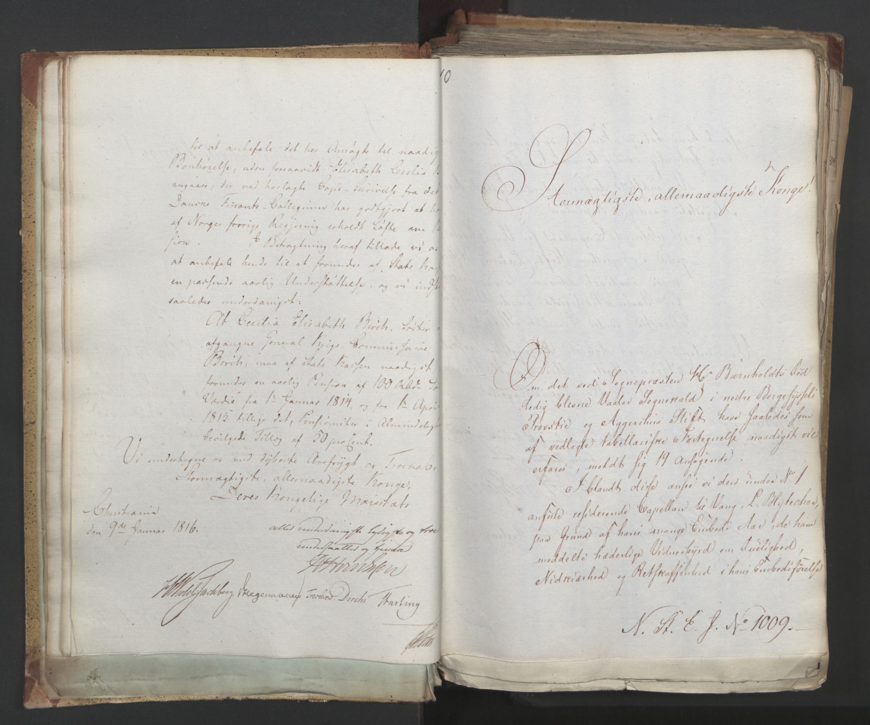 Statsrådsavdelingen i Stockholm, AV/RA-S-1003/D/Da/L0005: Regjeringsinnstillinger nr. 1000-1246, 1816, s. 22