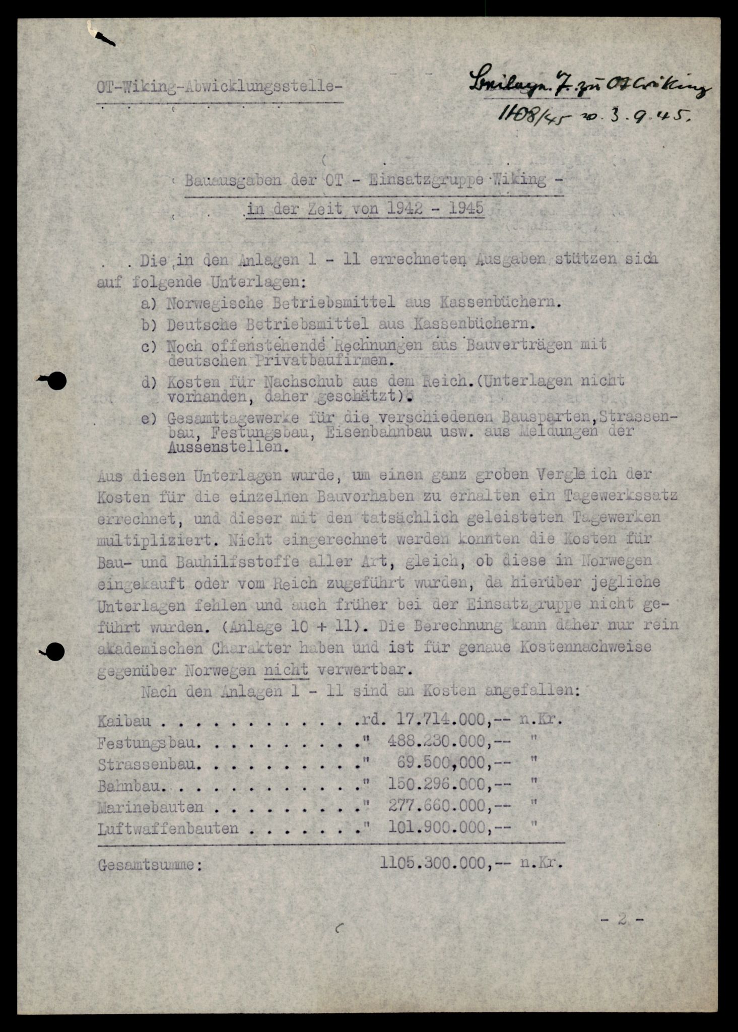 Forsvarets Overkommando. 2 kontor. Arkiv 11.4. Spredte tyske arkivsaker, AV/RA-RAFA-7031/D/Dar/Darb/L0002: Reichskommissariat, 1940-1945, s. 326