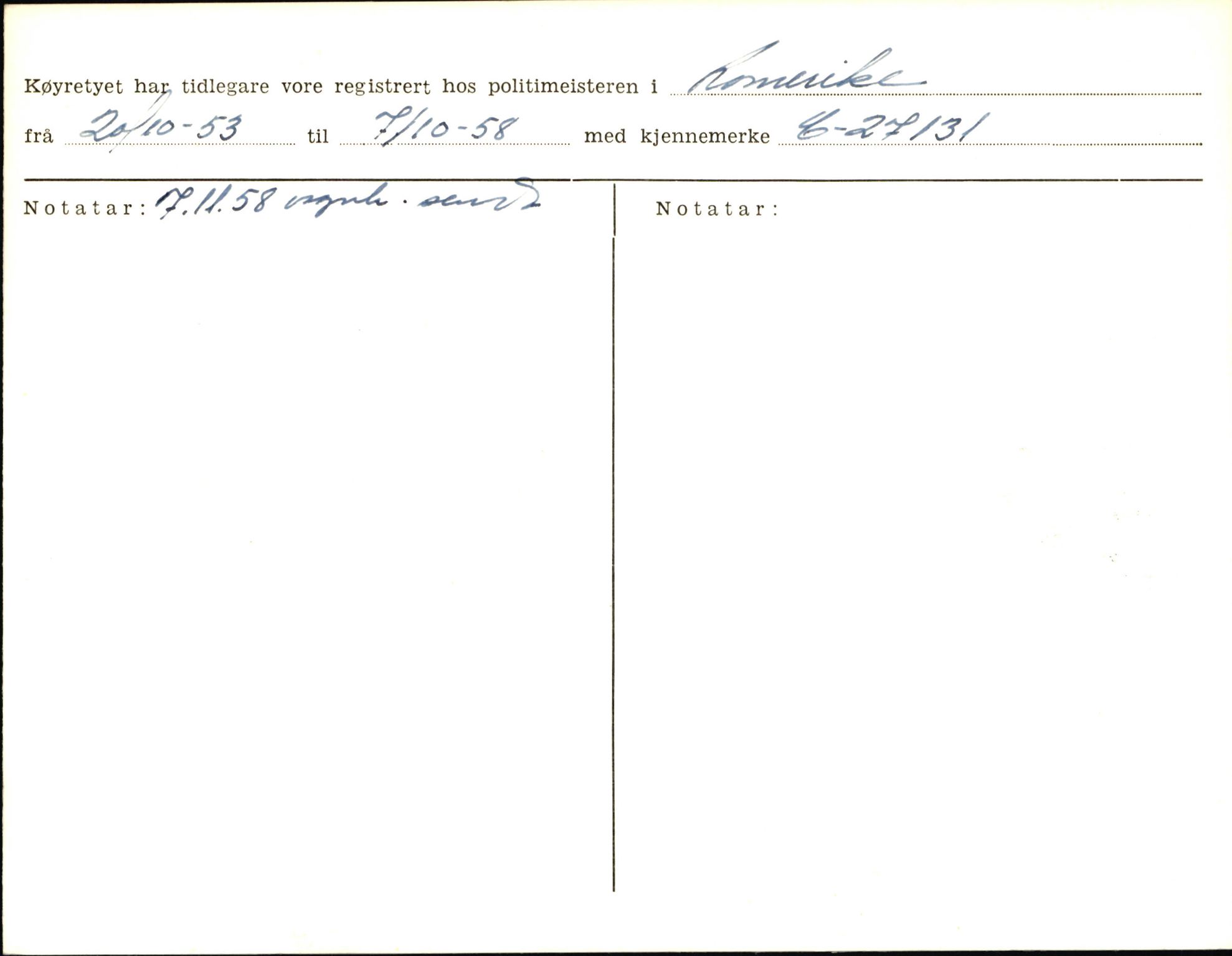 Statens vegvesen, Sogn og Fjordane vegkontor, AV/SAB-A-5301/4/F/L0006: Registerkort utmeldte Fjordane S8300-9500, 1930-1961, s. 145