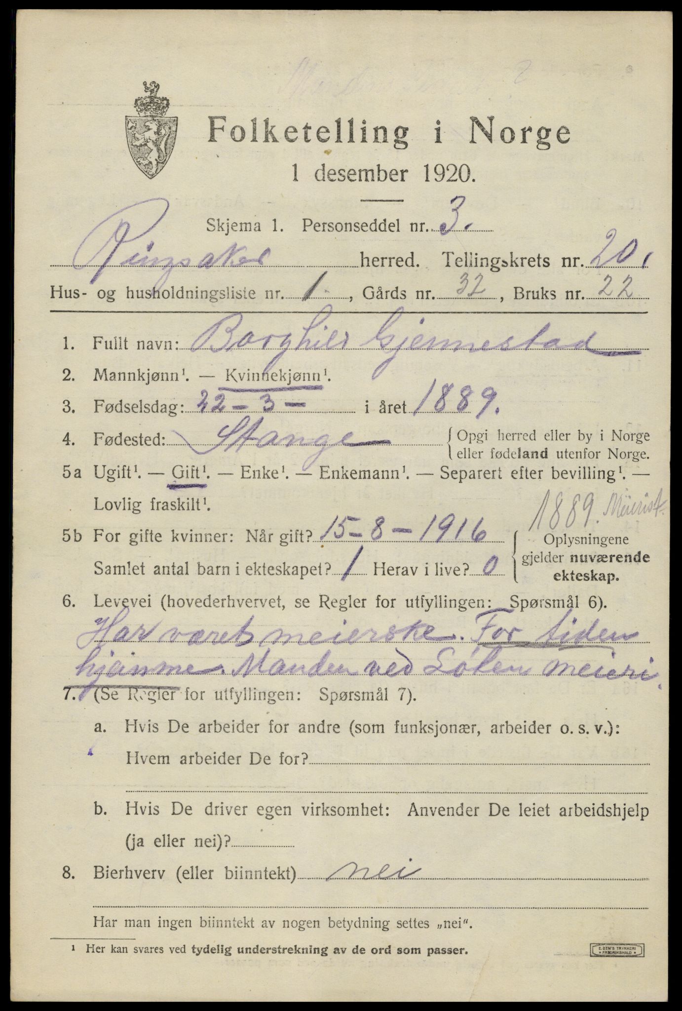 SAH, Folketelling 1920 for 0412 Ringsaker herred, 1920, s. 26990