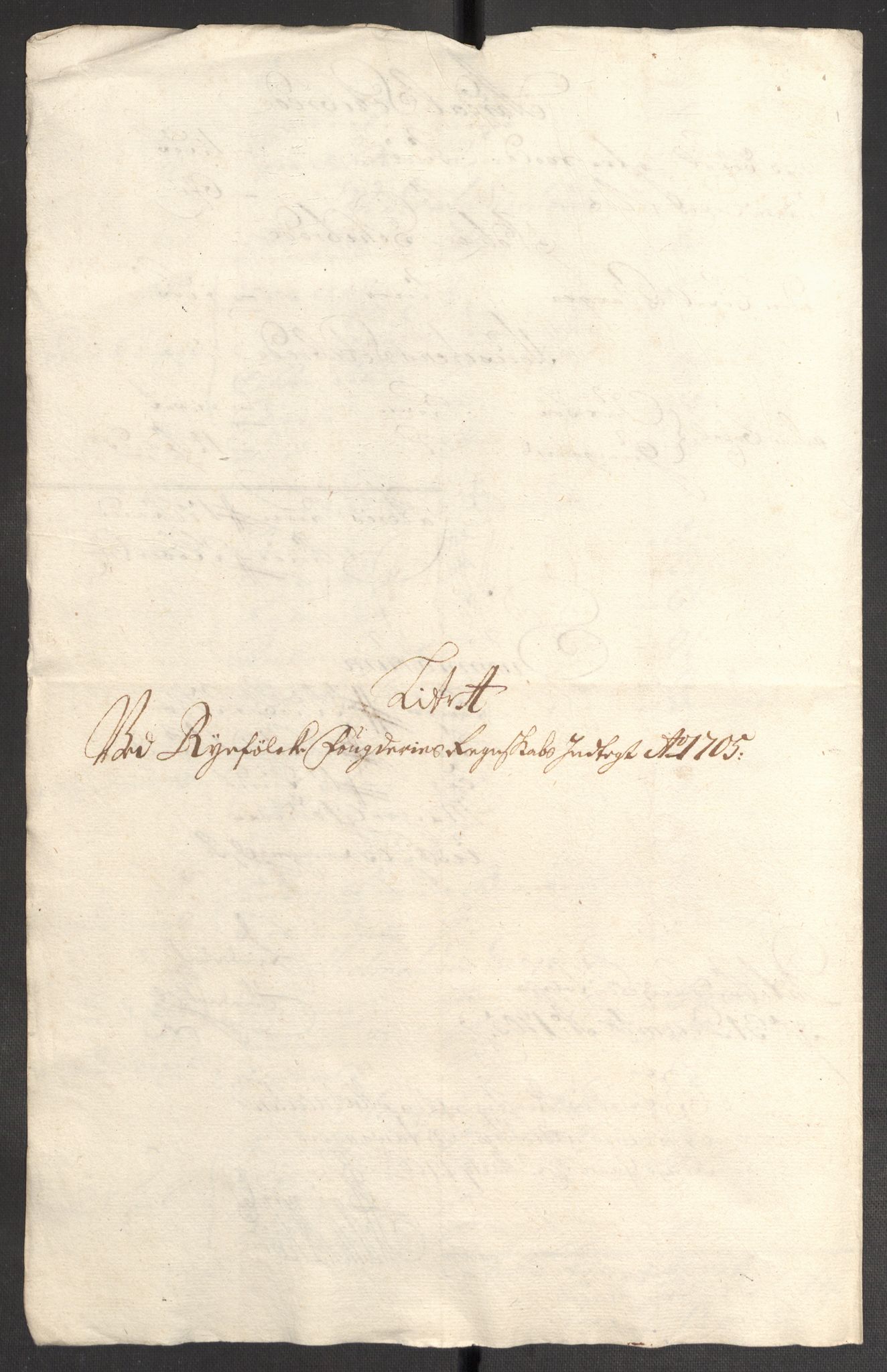 Rentekammeret inntil 1814, Reviderte regnskaper, Fogderegnskap, RA/EA-4092/R47/L2860: Fogderegnskap Ryfylke, 1703-1705, s. 468