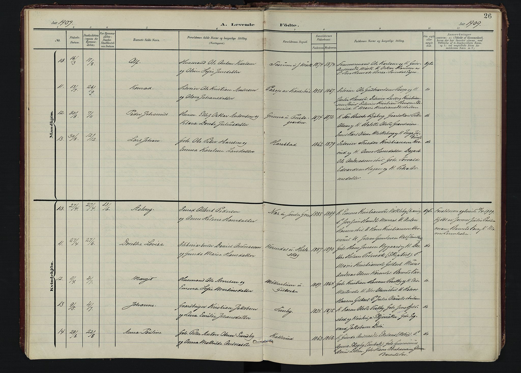 Spydeberg prestekontor Kirkebøker, AV/SAO-A-10924/F/Fa/L0009: Ministerialbok nr. I 9, 1900-1926, s. 26
