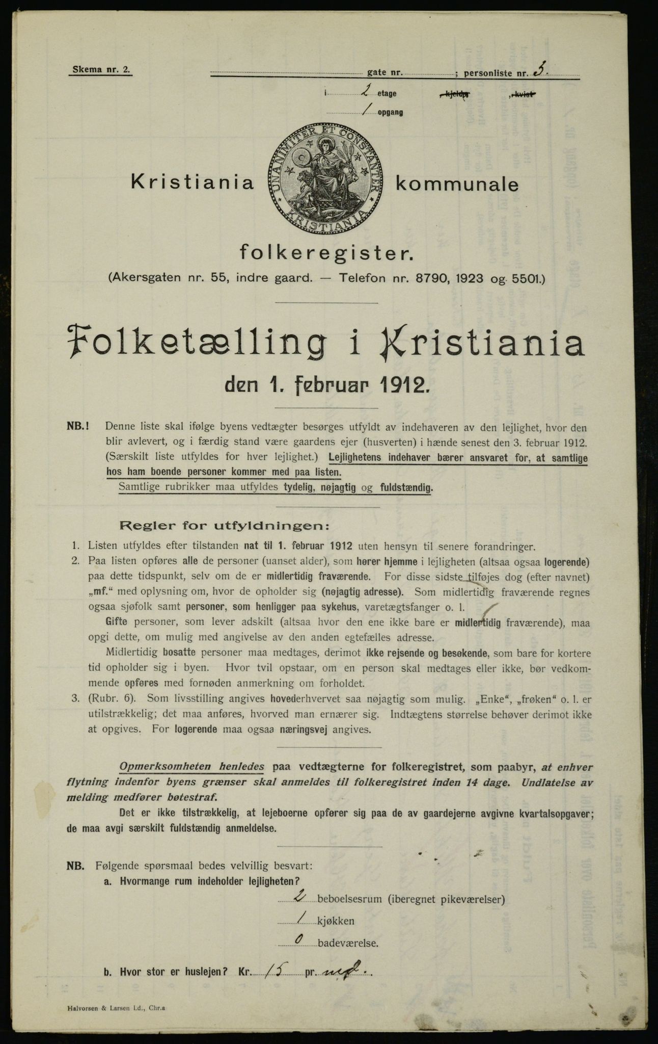 OBA, Kommunal folketelling 1.2.1912 for Kristiania, 1912, s. 21905