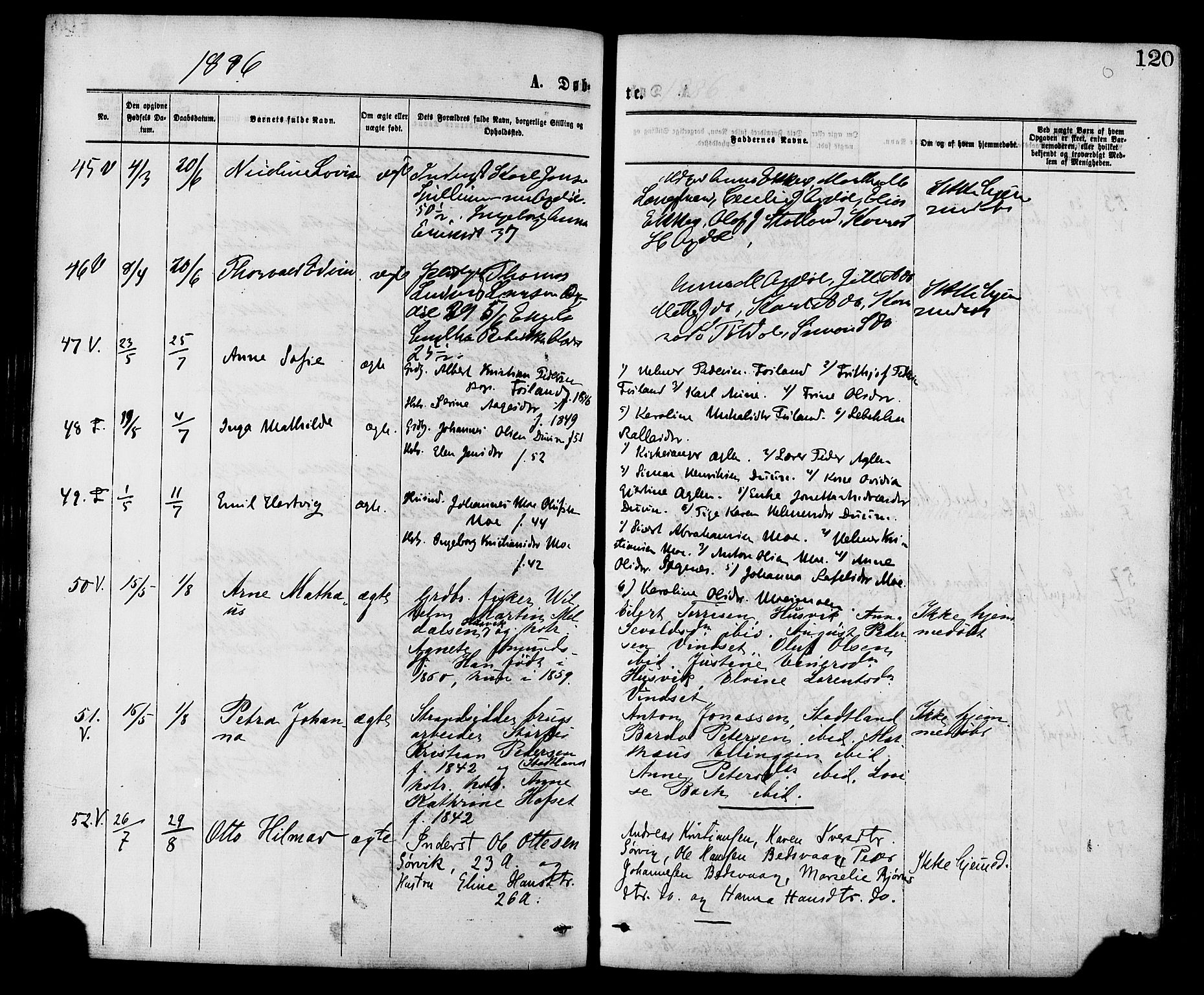 Ministerialprotokoller, klokkerbøker og fødselsregistre - Nord-Trøndelag, SAT/A-1458/773/L0616: Ministerialbok nr. 773A07, 1870-1887, s. 120