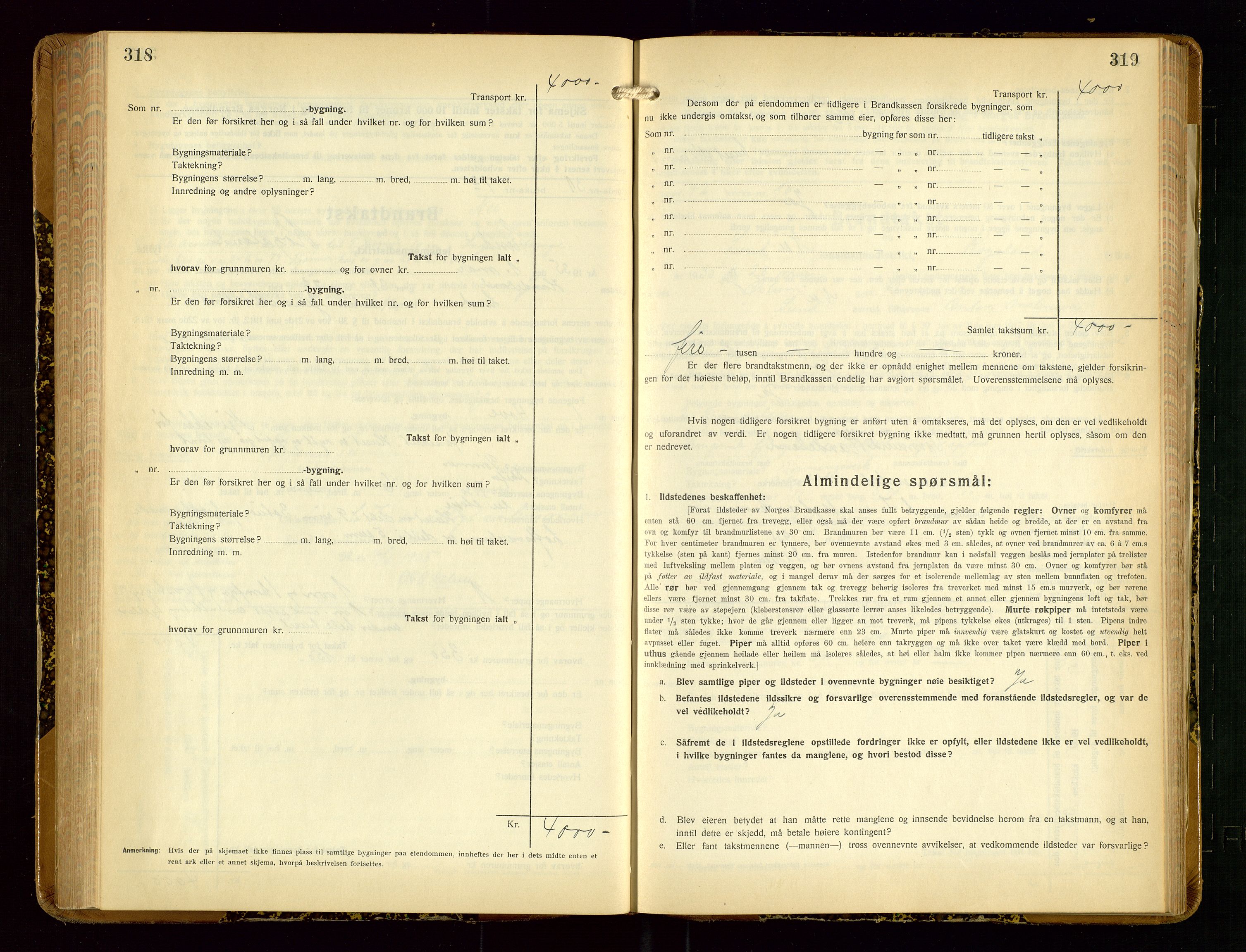 Lund lensmannskontor, AV/SAST-A-100303/Gob/L0005: "Brandtakstprotokoll", 1929-1938, s. 318-319