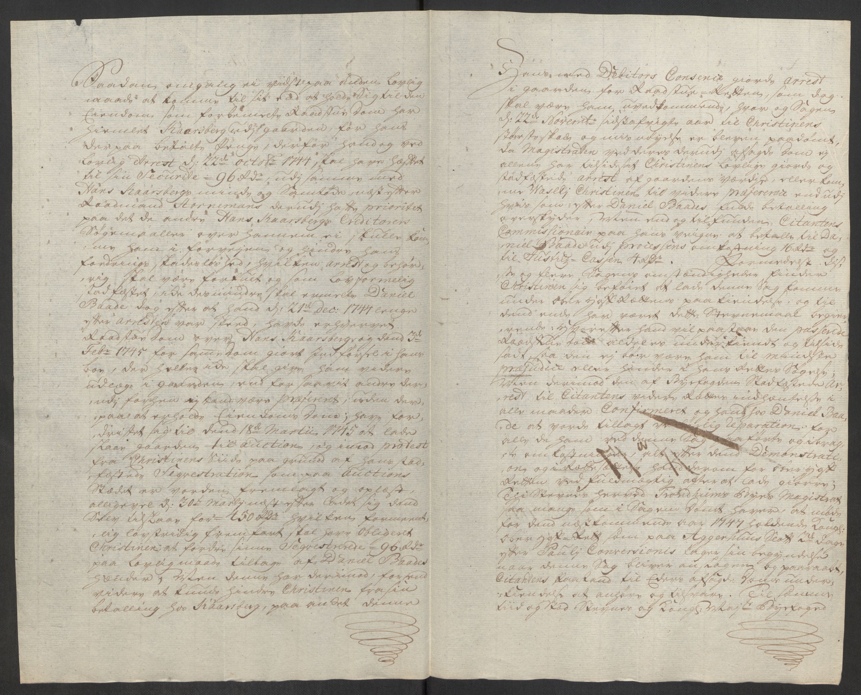 Rentekammeret inntil 1814, Reviderte regnskaper, Byregnskaper, RA/EA-4066/R/Rs/L0541: [S22] Sikt og sakefall, 1743-1746, s. 306