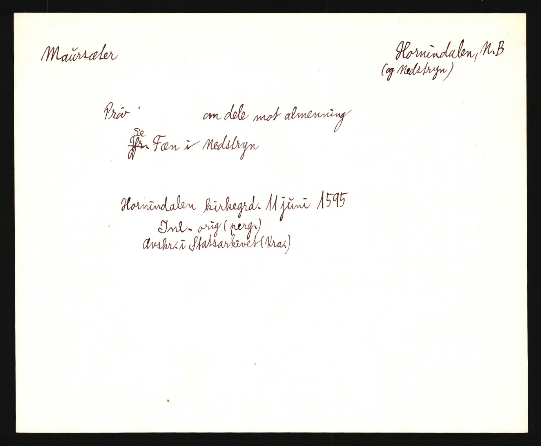 Riksarkivets diplomsamling, AV/RA-EA-5965/F35/F35e/L0030: Registreringssedler Sogn og Fjordane, 1400-1700, s. 497