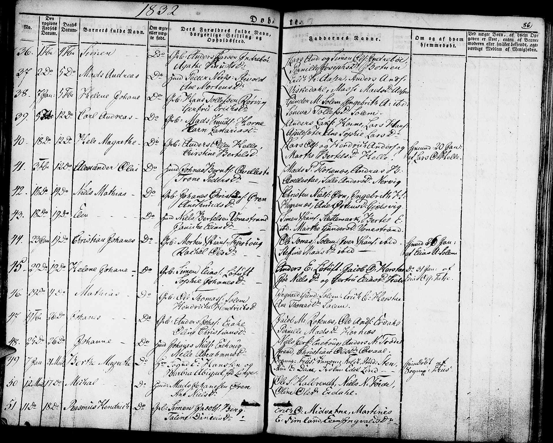 Førde sokneprestembete, AV/SAB-A-79901/H/Haa/Haaa/L0006: Ministerialbok nr. A 6, 1821-1842, s. 86