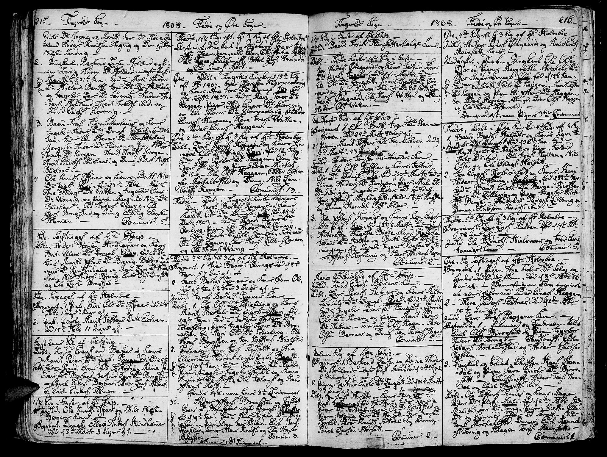 Ministerialprotokoller, klokkerbøker og fødselsregistre - Møre og Romsdal, AV/SAT-A-1454/586/L0981: Ministerialbok nr. 586A07, 1794-1819, s. 215-216