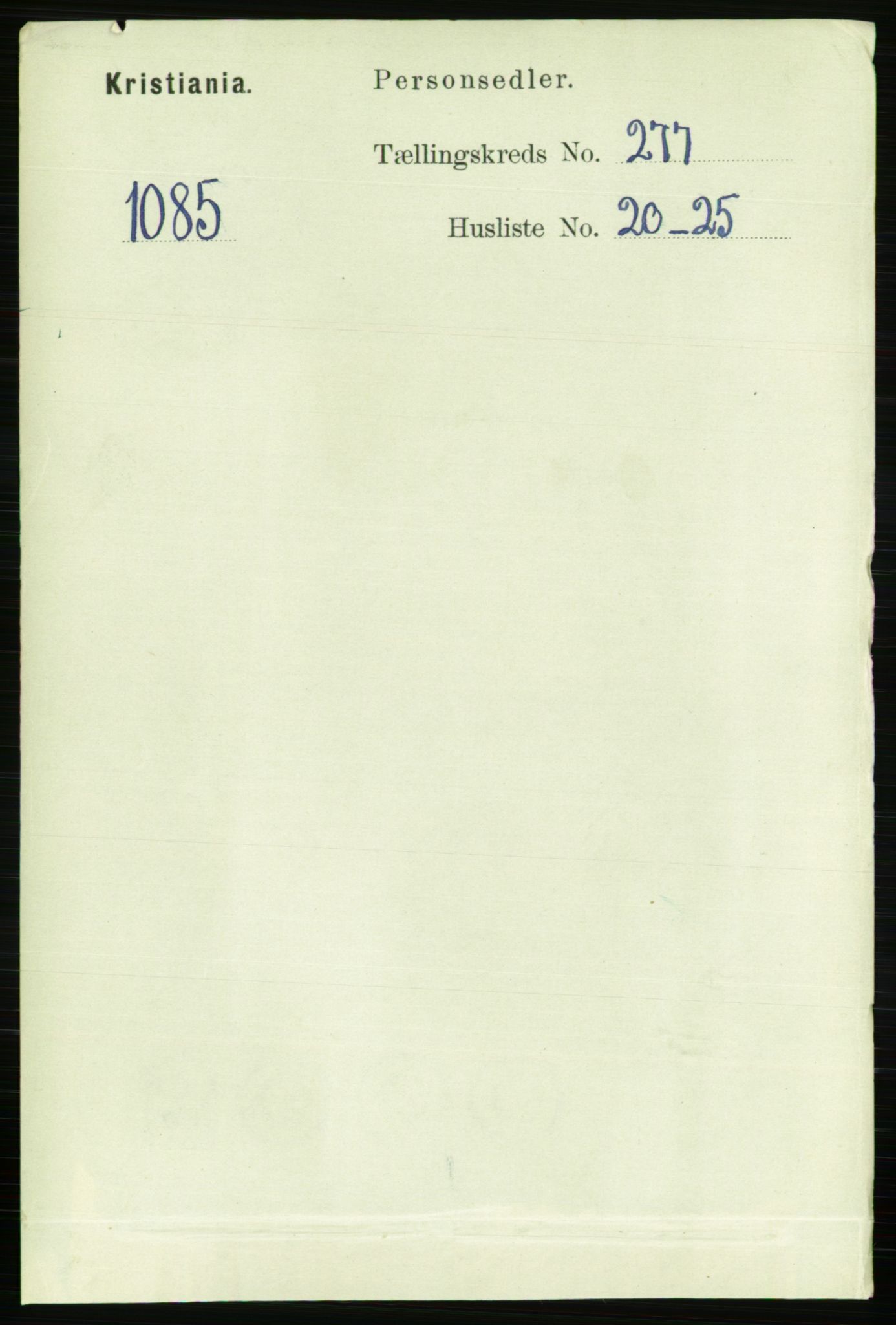 RA, Folketelling 1891 for 0301 Kristiania kjøpstad, 1891, s. 168490