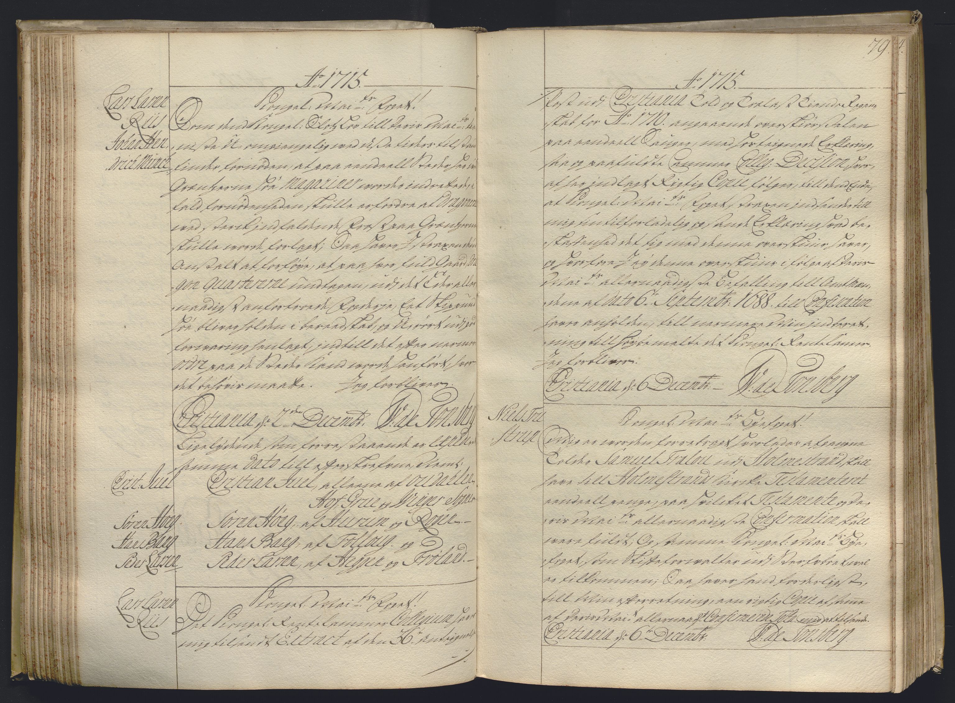 Kristiania stiftamt, AV/SAO-A-10386/B/Ba/L0004: Kopibok, 1715-1717, s. 78b-79a