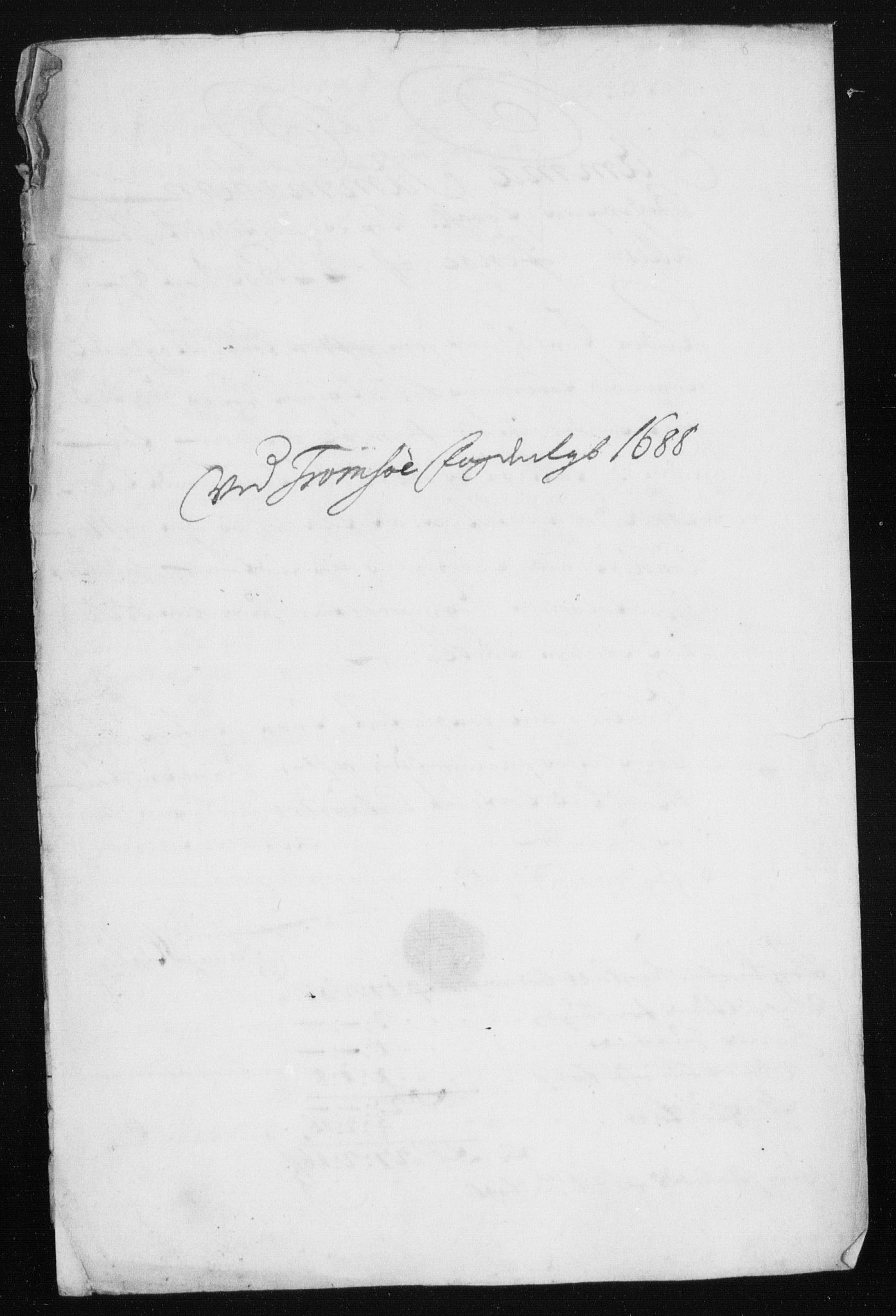 Rentekammeret inntil 1814, Reviderte regnskaper, Stiftamtstueregnskaper, Trondheim stiftamt og Nordland amt, AV/RA-EA-6044/R/Rh/L0012: Nordland amt, 1688