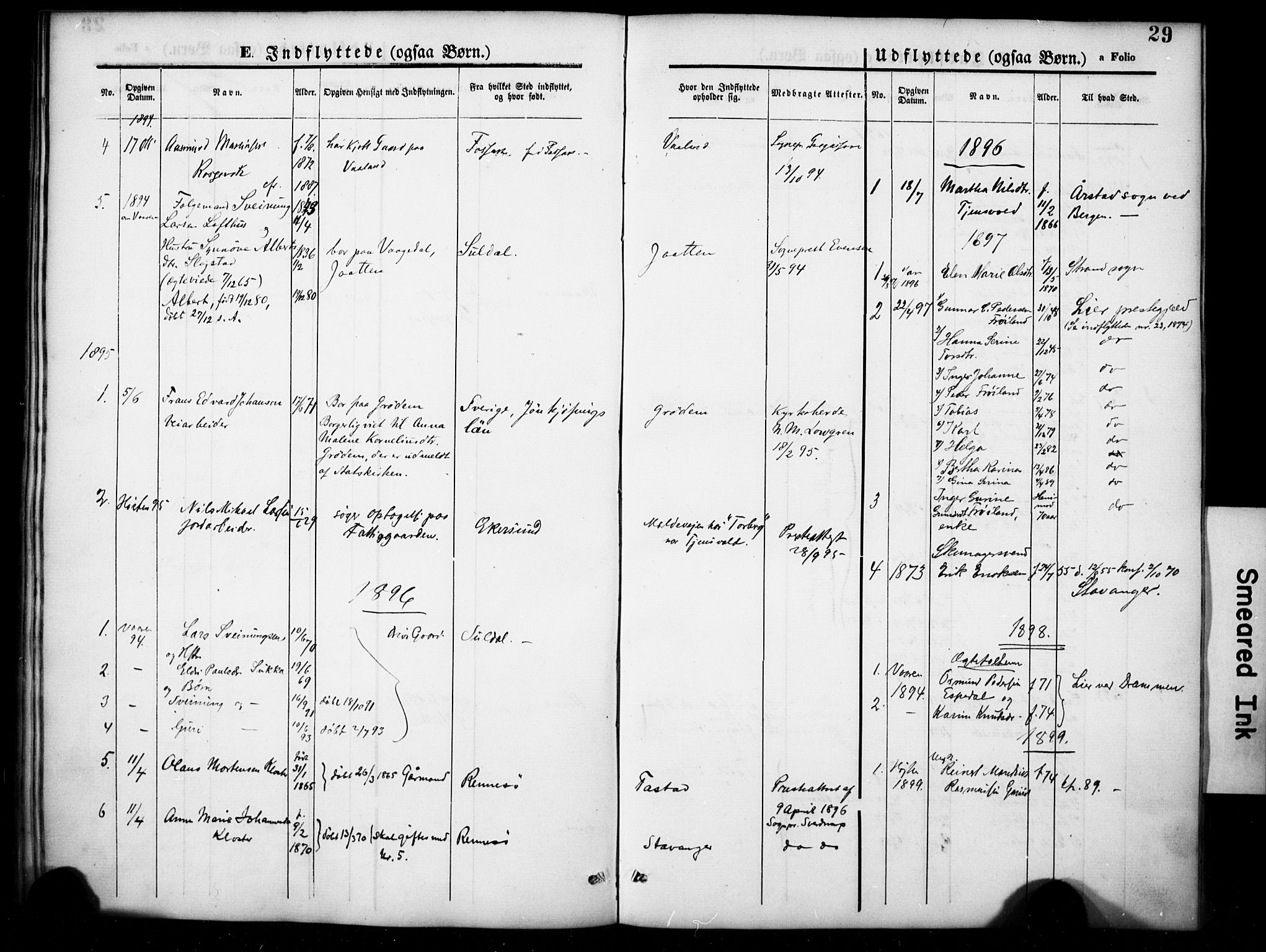 Hetland sokneprestkontor, SAST/A-101826/30/30BA/L0007: Ministerialbok nr. A 7, 1870-1924, s. 29