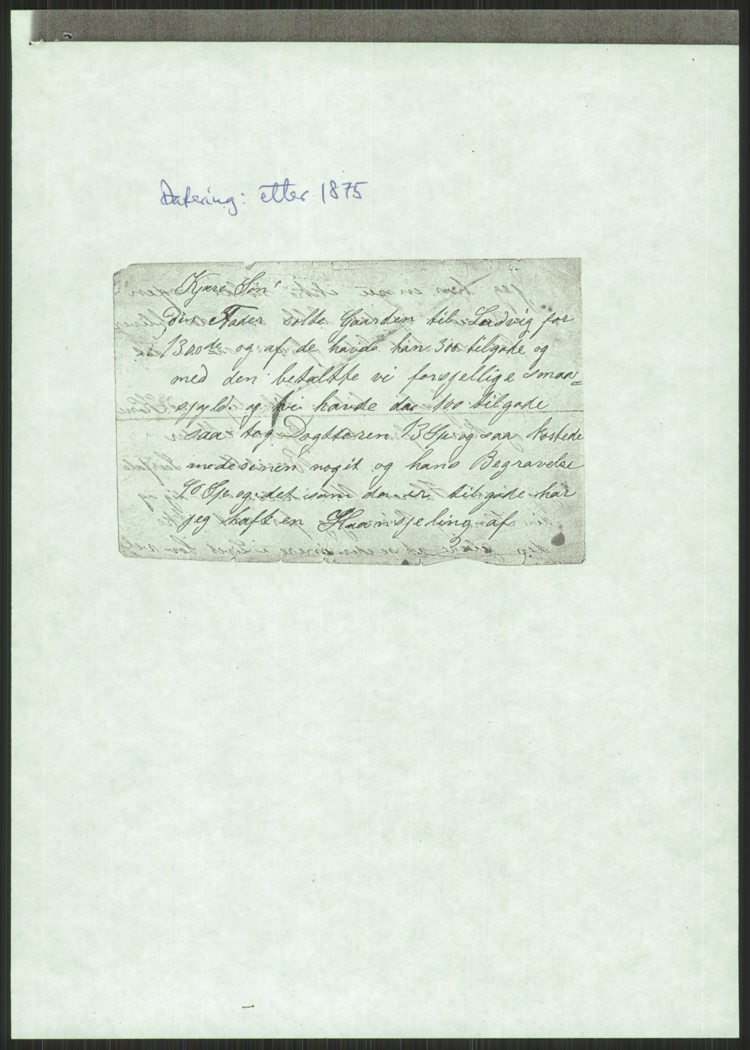 Samlinger til kildeutgivelse, Amerikabrevene, RA/EA-4057/F/L0034: Innlån fra Nord-Trøndelag, 1838-1914, s. 183