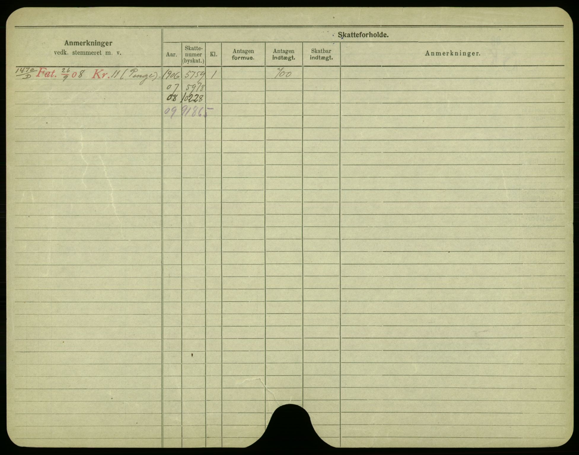 Oslo folkeregister, Registerkort, AV/SAO-A-11715/F/Fa/Fac/L0005: Menn, 1906-1914, s. 850b