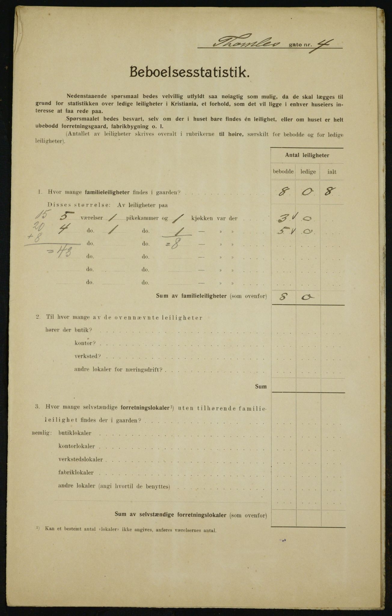 OBA, Kommunal folketelling 1.2.1910 for Kristiania, 1910, s. 103674