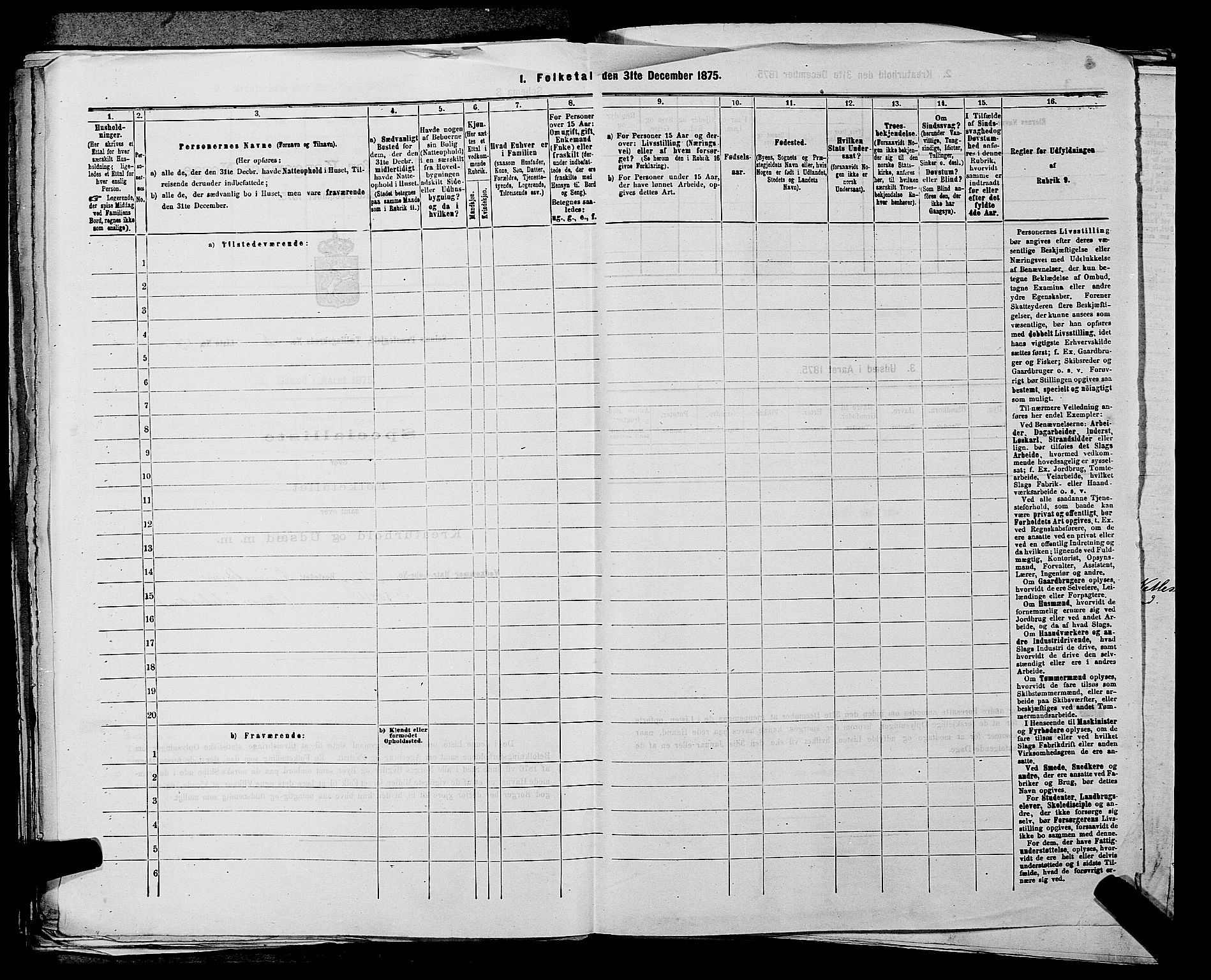 SAKO, Folketelling 1875 for 0818P Solum prestegjeld, 1875, s. 989