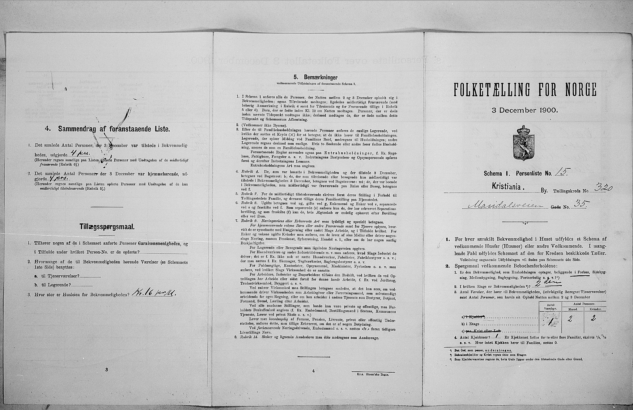SAO, Folketelling 1900 for 0301 Kristiania kjøpstad, 1900, s. 55411