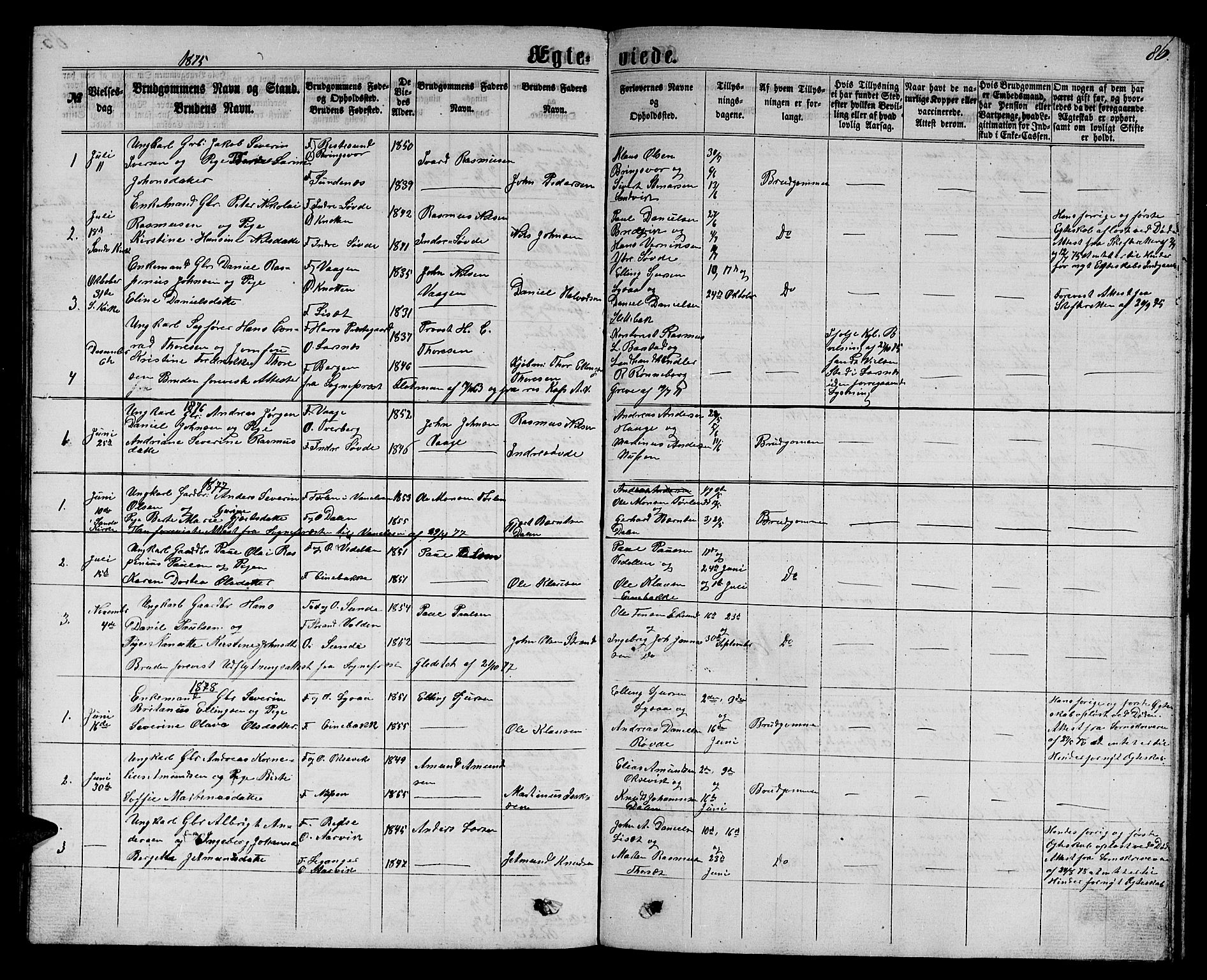 Ministerialprotokoller, klokkerbøker og fødselsregistre - Møre og Romsdal, AV/SAT-A-1454/504/L0059: Klokkerbok nr. 504C01, 1863-1883, s. 86