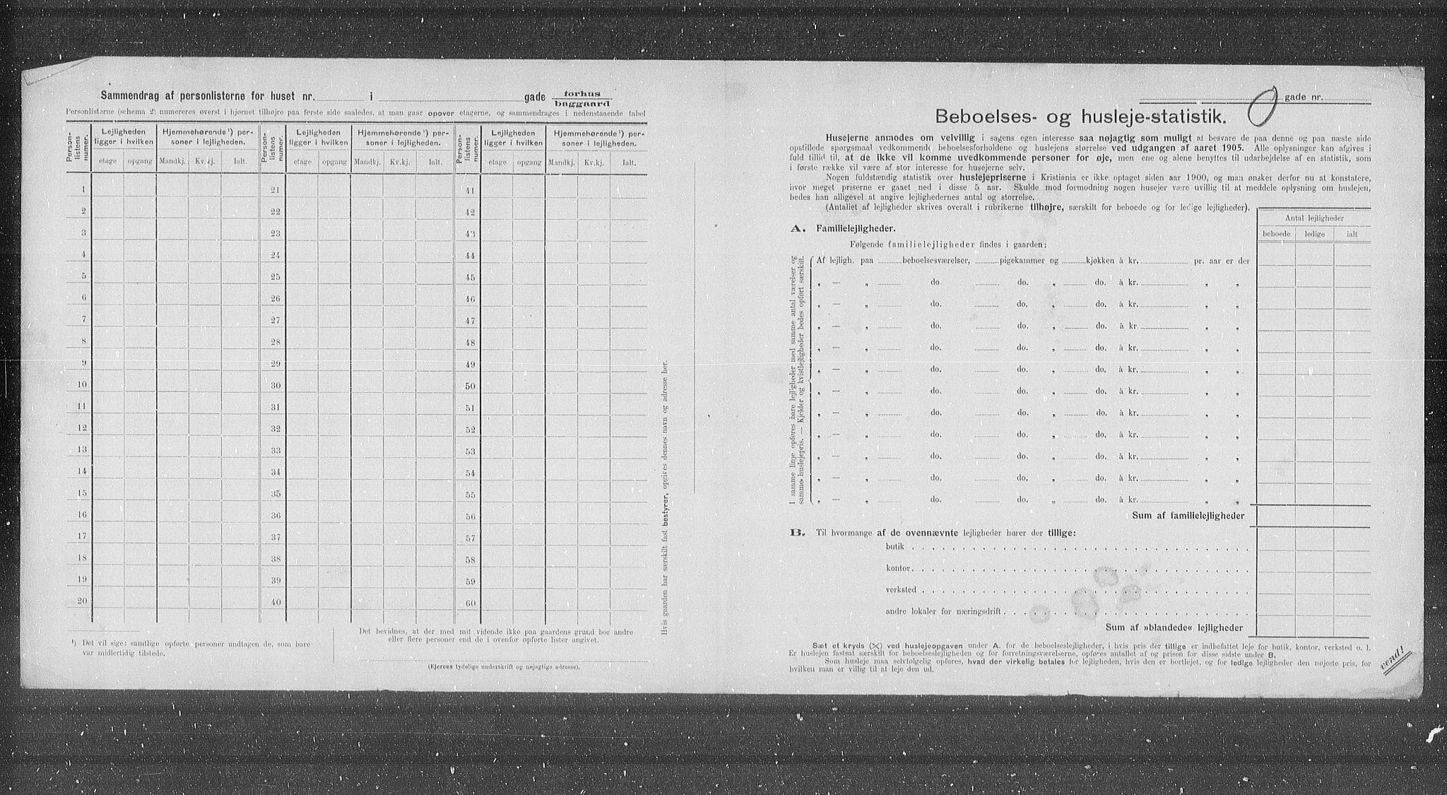 OBA, Kommunal folketelling 31.12.1905 for Kristiania kjøpstad, 1905, s. 15458
