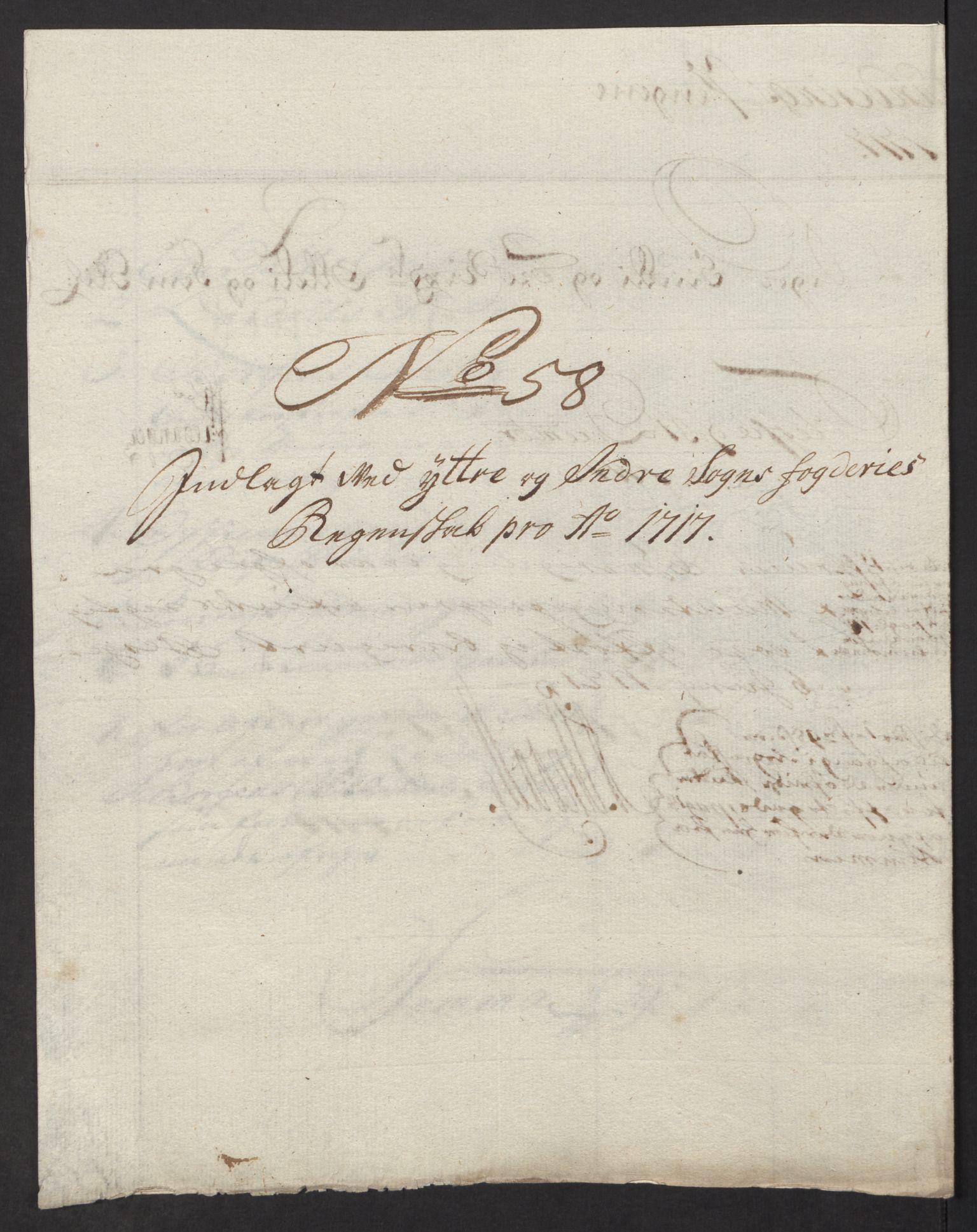 Rentekammeret inntil 1814, Reviderte regnskaper, Fogderegnskap, AV/RA-EA-4092/R52/L3321: Fogderegnskap Sogn, 1717-1718, s. 252