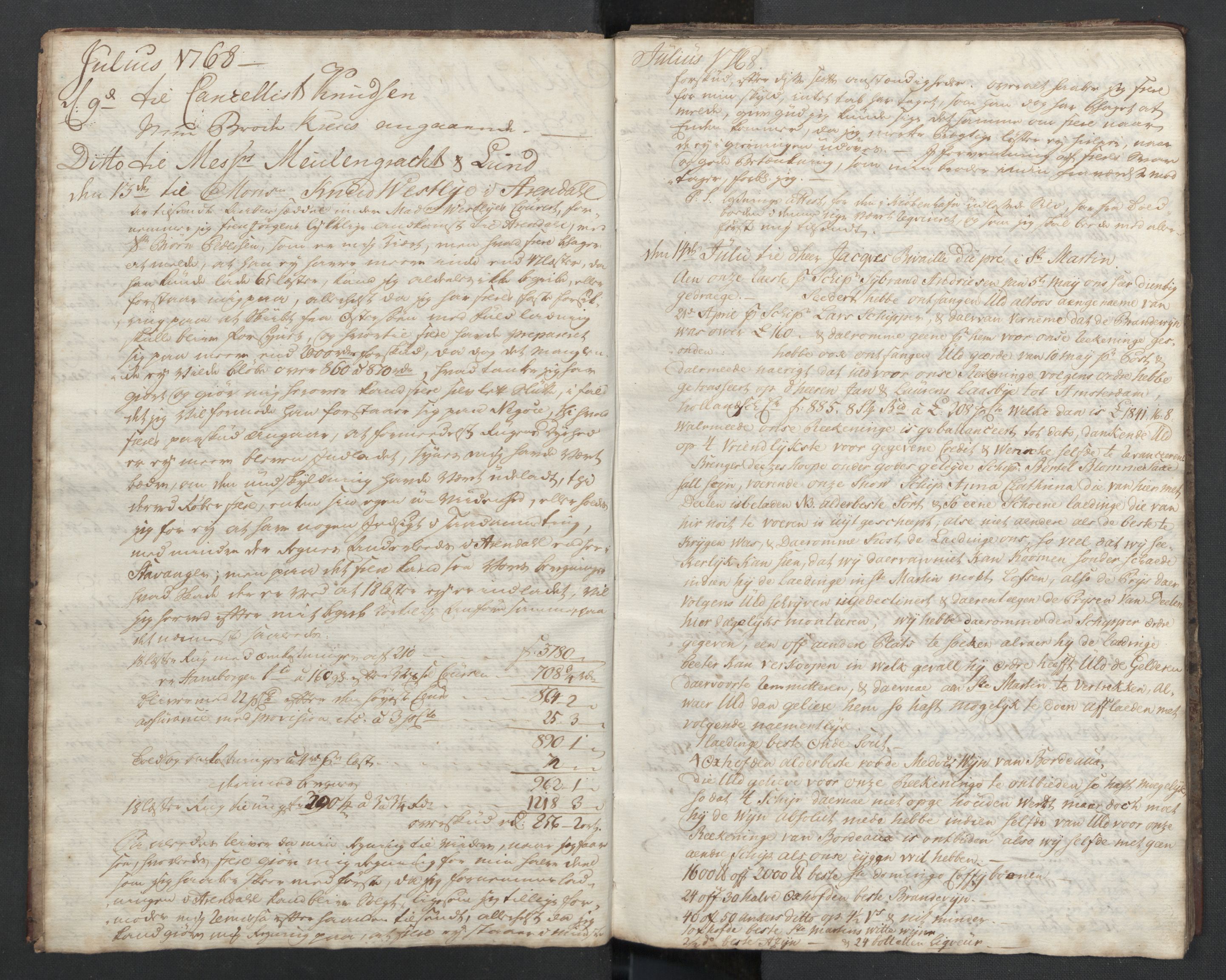 Pa 0003 - Ploug & Sundt, handelshuset, SAST/A-100109/B/L0001: Kopibok, 1768-1770, s. 4