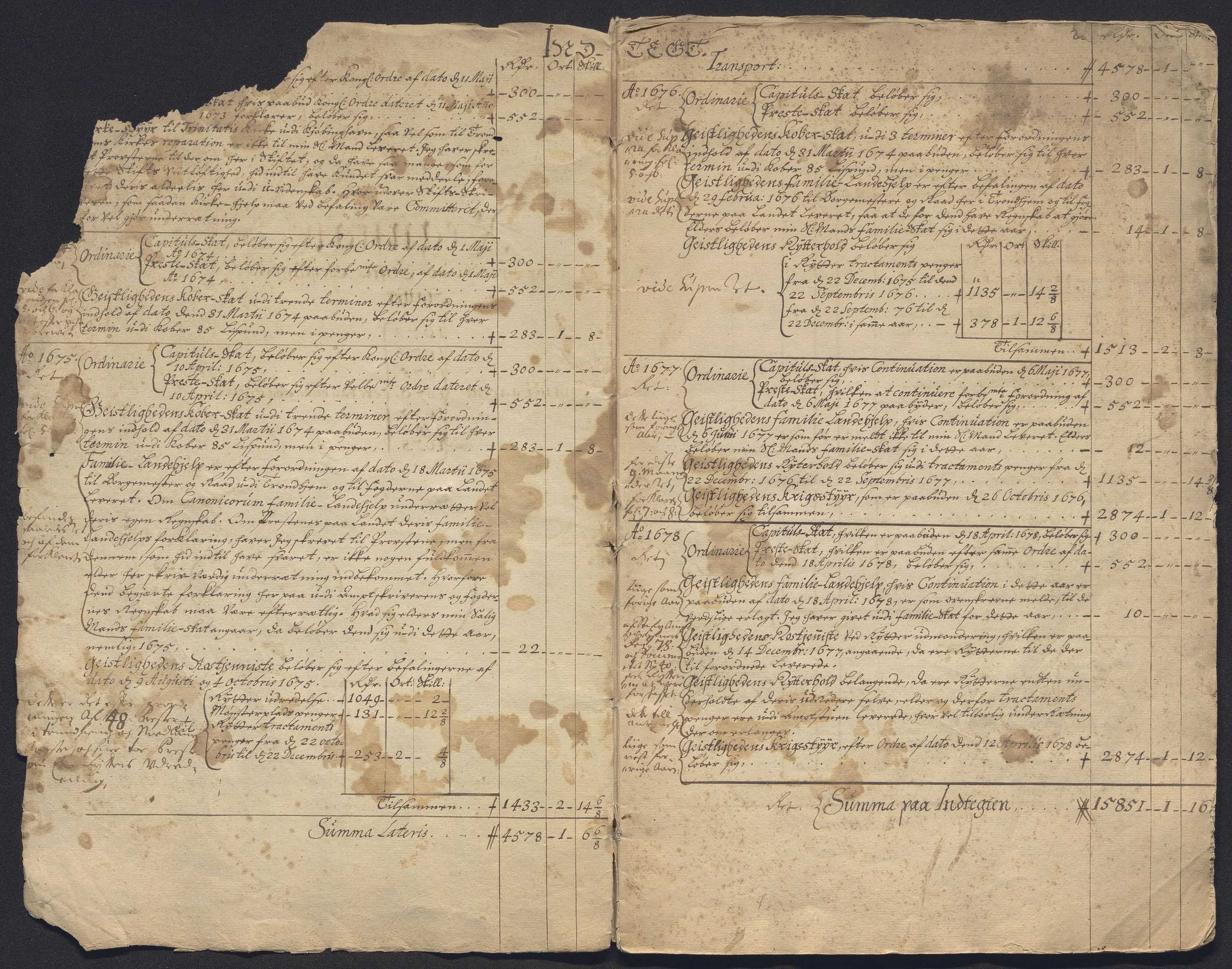 Rentekammeret inntil 1814, Reviderte regnskaper, Kirkeregnskap, AV/RA-EA-4067/Rf/L0129: Kirkeregnskap, 1625-1684, s. 530