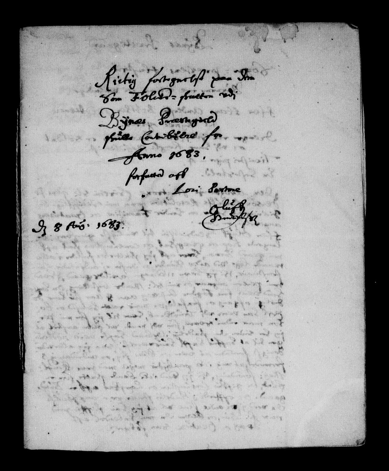 Rentekammeret inntil 1814, Reviderte regnskaper, Stiftamtstueregnskaper, Trondheim stiftamt og Nordland amt, AV/RA-EA-6044/R/Rg/L0071: Trondheim stiftamt og Nordland amt, 1683