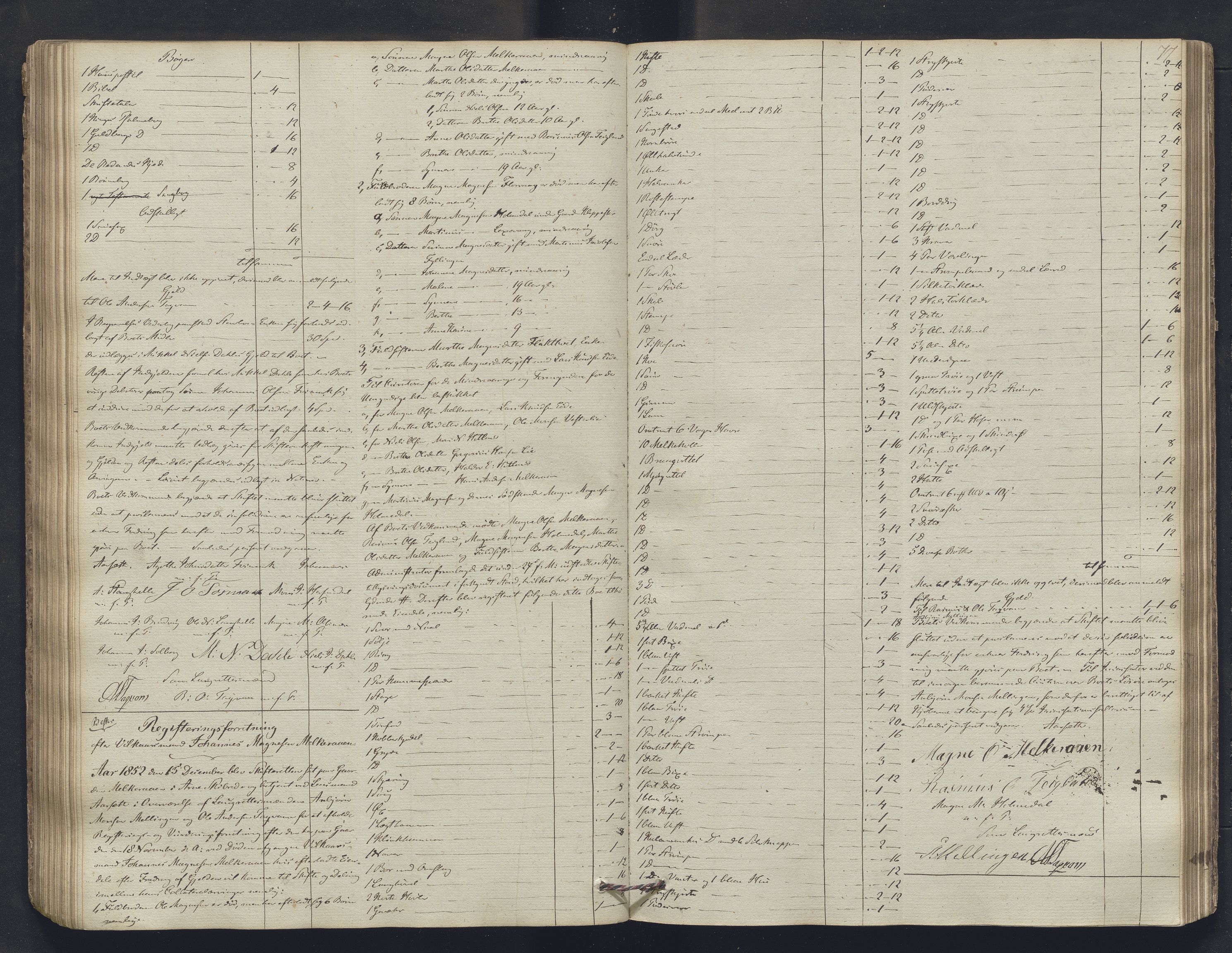 Nordhordland sorenskrivar, SAB/A-2901/1/H/Hb/L0004: Registreringsprotokollar, 1846-1852, s. 77