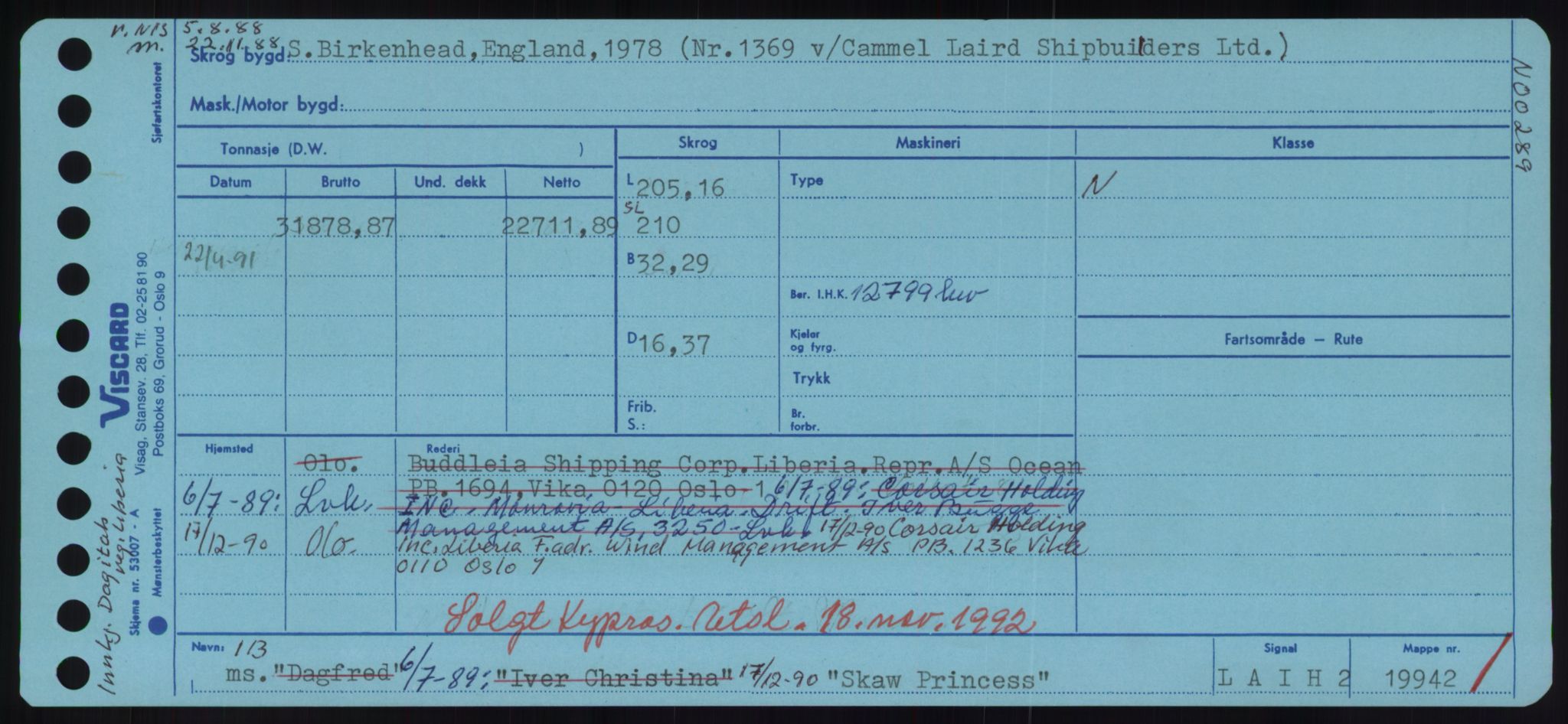 Sjøfartsdirektoratet med forløpere, Skipsmålingen, AV/RA-S-1627/H/Hd/L0034: Fartøy, Sk-Slå, s. 161