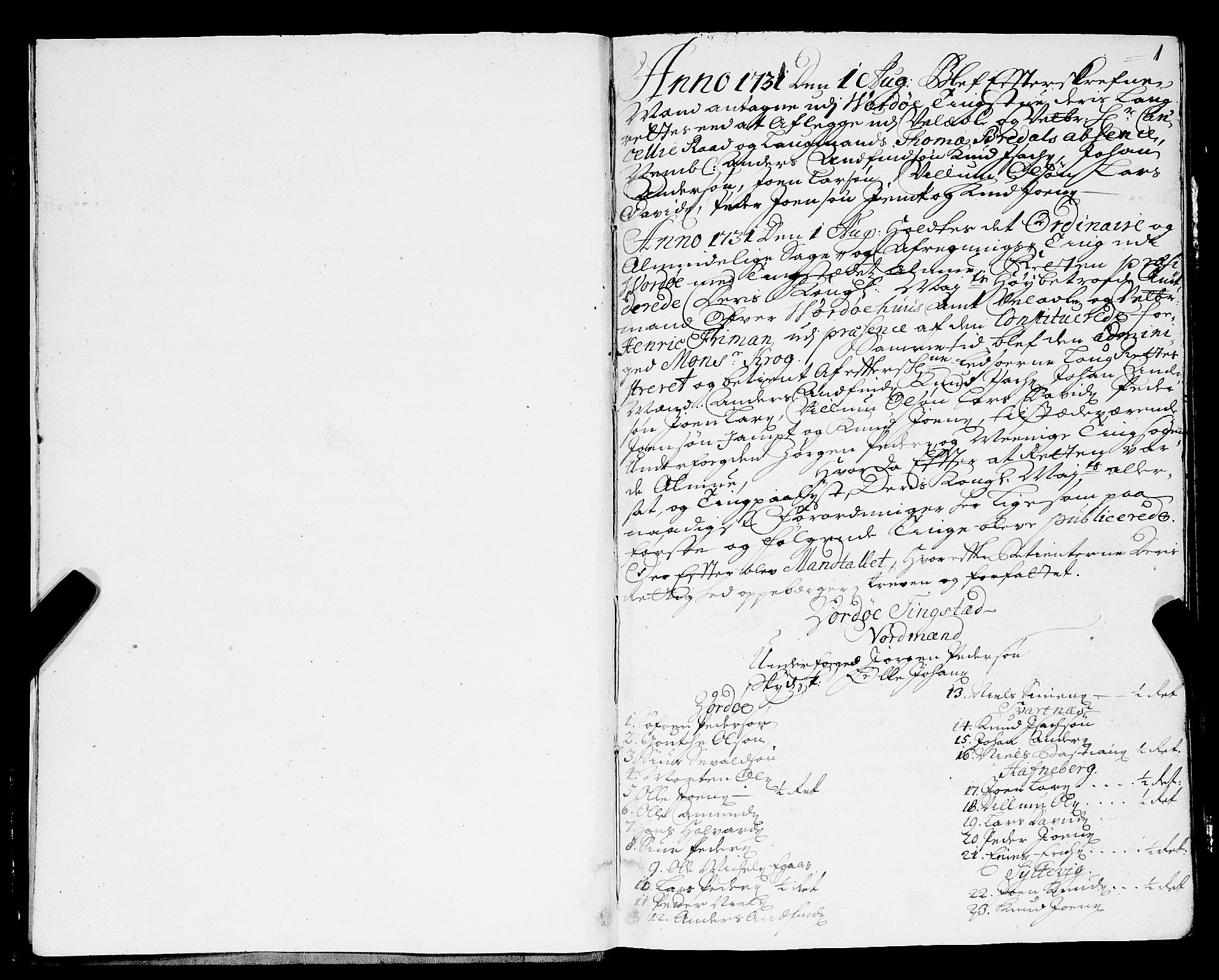 Finnmark sorenskriveri, SATØ/S-0053/F/Fa/L0041: Justisprotokoller, 1731-1735, s. 0b-1a