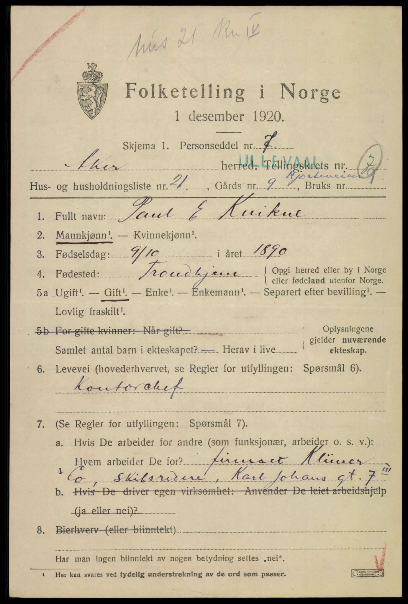SAO, Folketelling 1920 for 0218 Aker herred, 1920, s. 49038