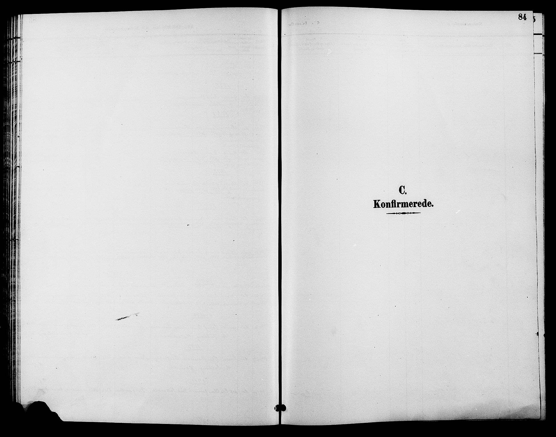 Åmli sokneprestkontor, SAK/1111-0050/F/Fb/Fbc/L0004: Klokkerbok nr. B 4, 1889-1902, s. 84