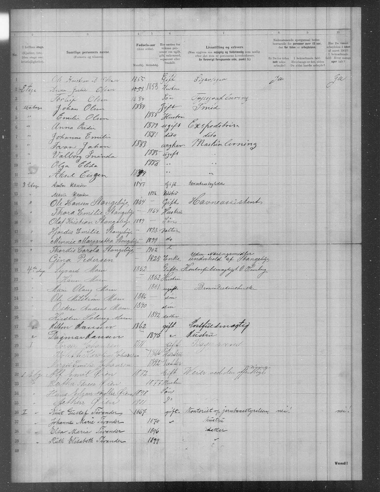 OBA, Kommunal folketelling 31.12.1902 for Kristiania kjøpstad, 1902, s. 571
