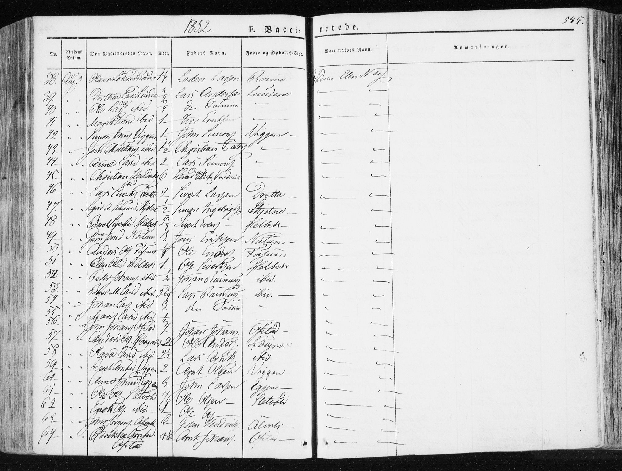 Ministerialprotokoller, klokkerbøker og fødselsregistre - Sør-Trøndelag, SAT/A-1456/665/L0771: Ministerialbok nr. 665A06, 1830-1856, s. 545