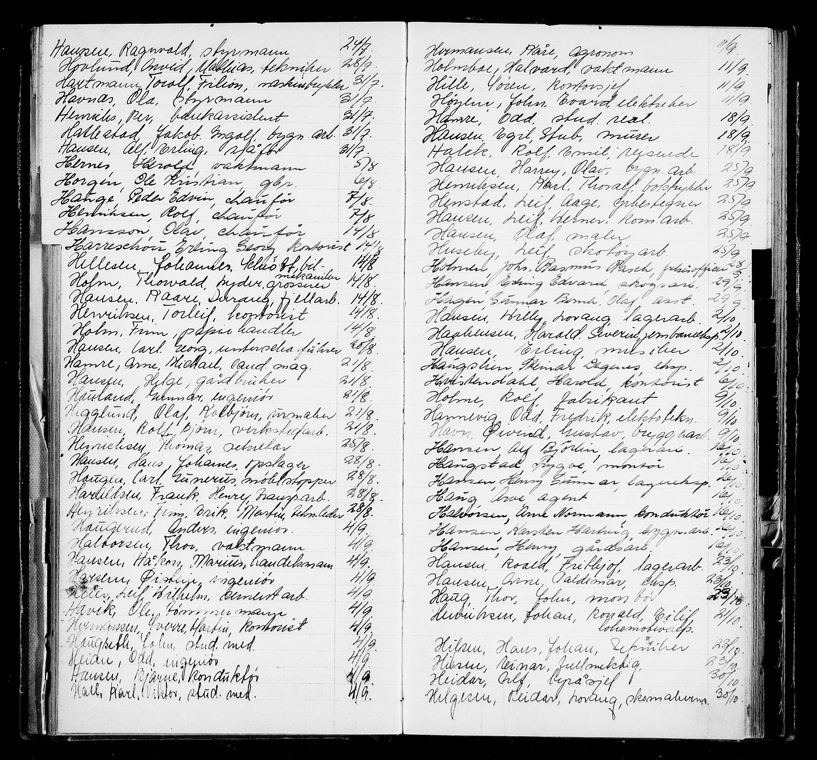 Oslo byfogd avd. I, AV/SAO-A-10220/L/La/L0006: Vigselsregister, 1943-1946, s. 47