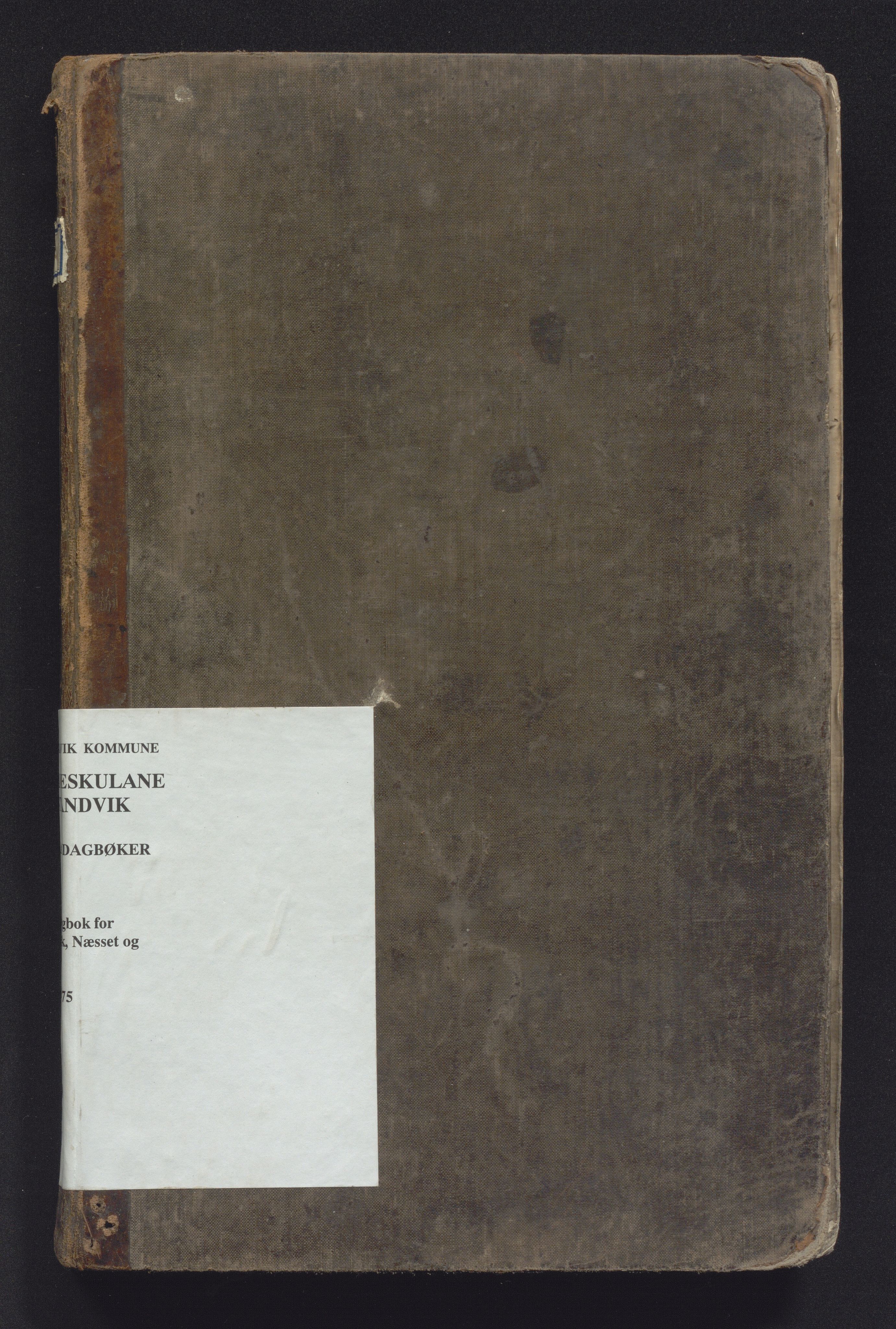 Strandvik kommune. Barneskulane, IKAH/1240-231/G/Ga/L0001: Dagjournal for Læraren i Fuse Præstegjelds skolekredse, 1863-1875