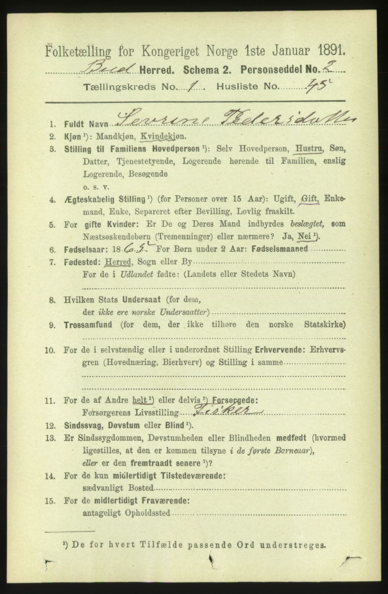 RA, Folketelling 1891 for 1549 Bud herred, 1891, s. 355