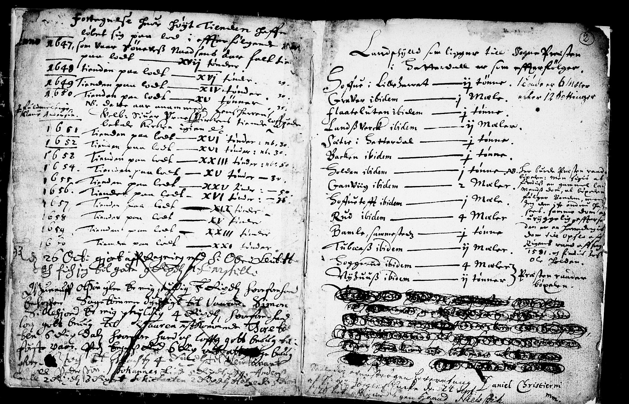 Heddal kirkebøker, SAKO/A-268/F/Fa/L0001: Ministerialbok nr. I 1, 1648-1699, s. 2