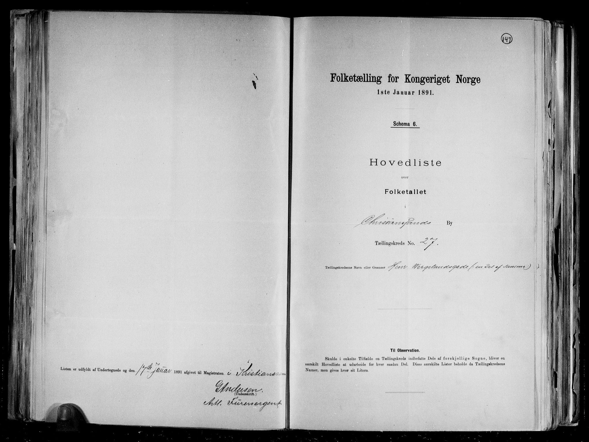 RA, Folketelling 1891 for 1001 Kristiansand kjøpstad, 1891, s. 57