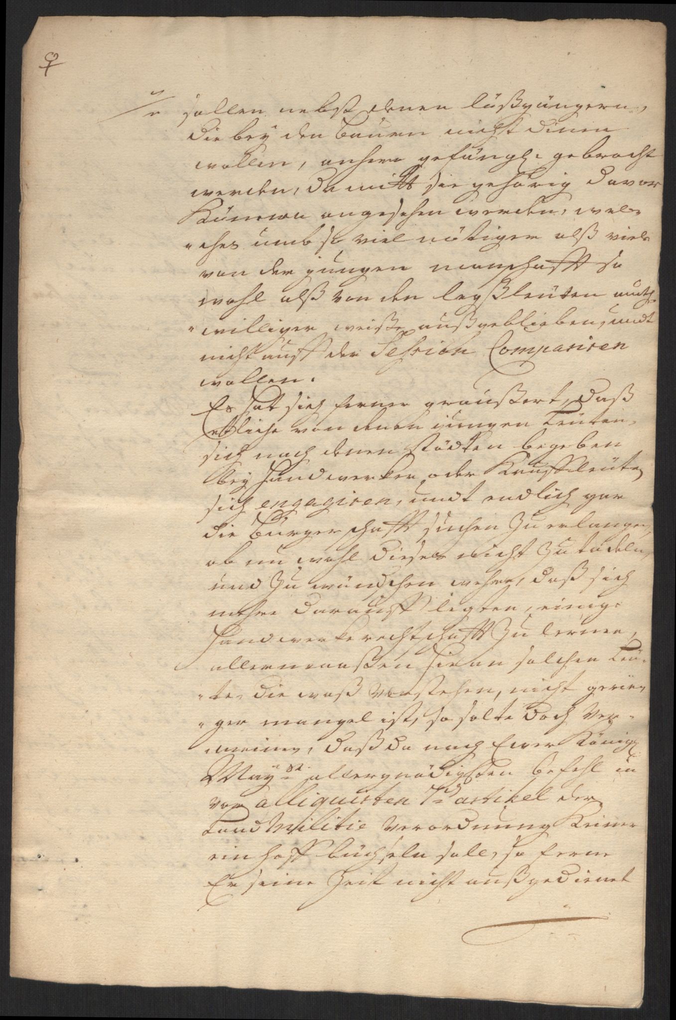 Kommanderende general (KG I) med Det norske krigsdirektorium, AV/RA-EA-5419/B/L0006: Kommanderende generals konsepter, 1720-1721, s. 8