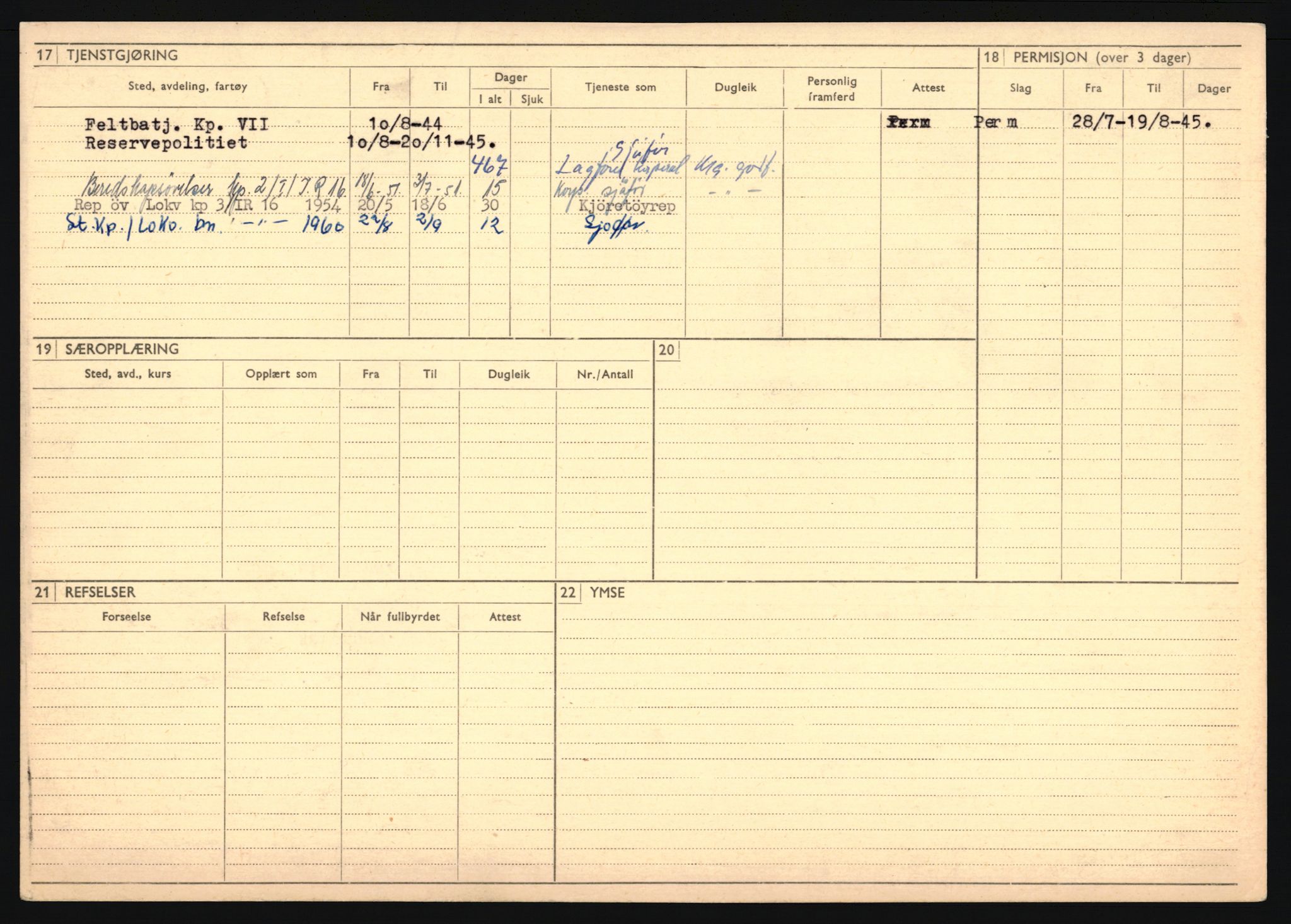 Forsvaret, Troms infanteriregiment nr. 16, AV/RA-RAFA-3146/P/Pa/L0024/0002: Rulleblad / Rulleblad for regimentets menige mannskaper, årsklasse 1941, 1941, s. 253
