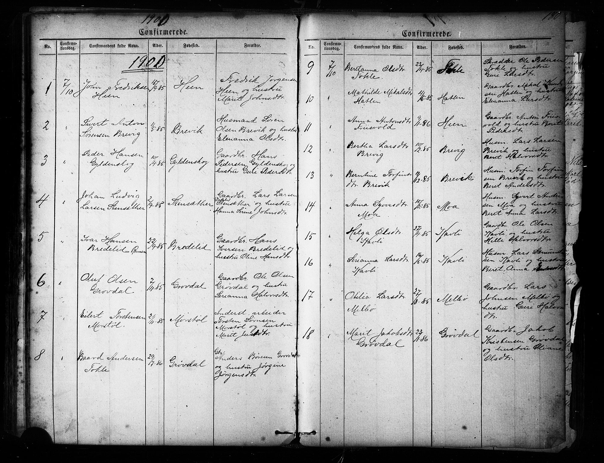 Ministerialprotokoller, klokkerbøker og fødselsregistre - Møre og Romsdal, SAT/A-1454/545/L0588: Klokkerbok nr. 545C02, 1867-1902, s. 180